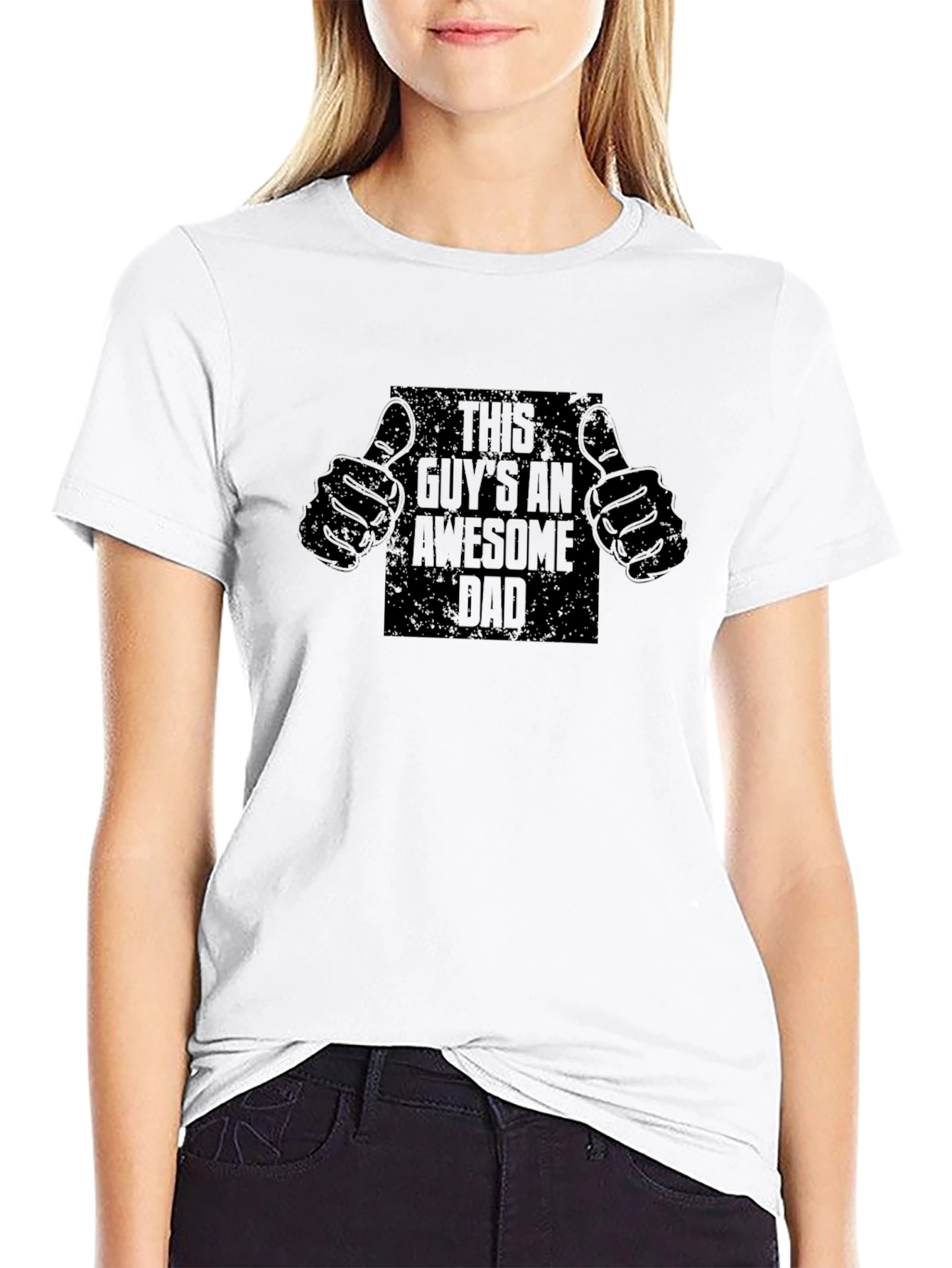 Awesome Dad Graphic T-Shirt - Black