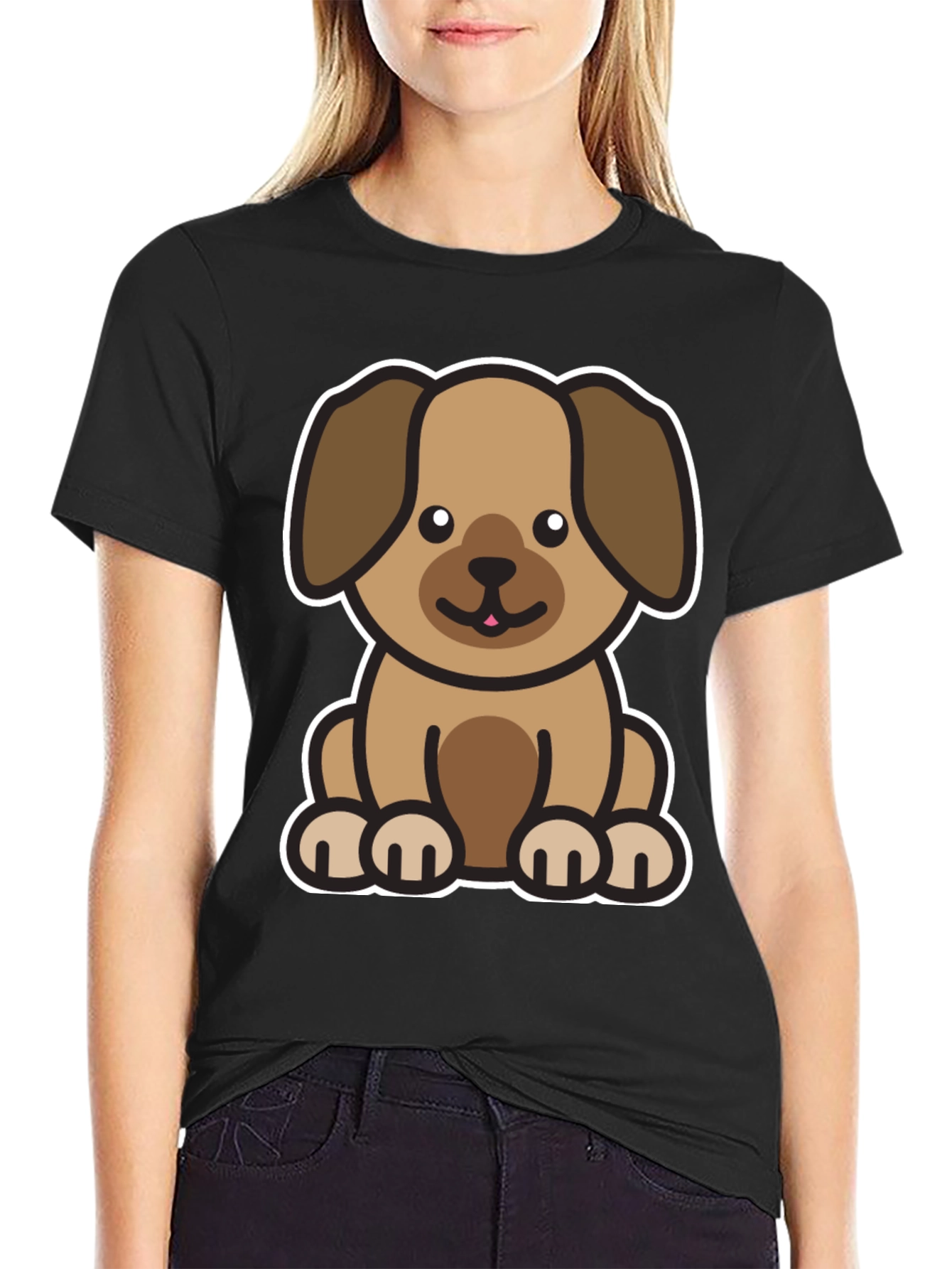 Cute Dog Graphic T-Shirt