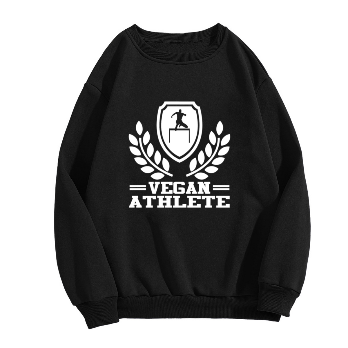 "VEGAN ATHLETE" Fitness Design - Crewneck Sweatshirt | Vegan, Fitness, Athletic Gift