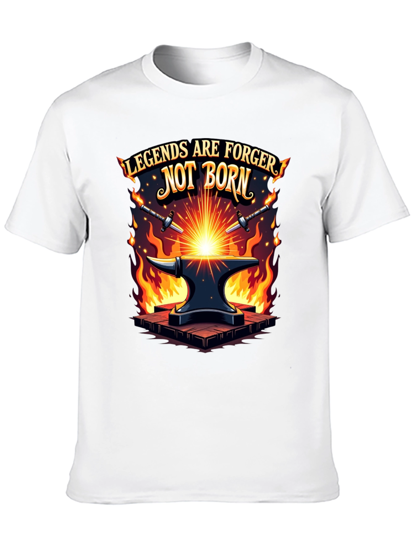Legends are Forged Black T-Shirt