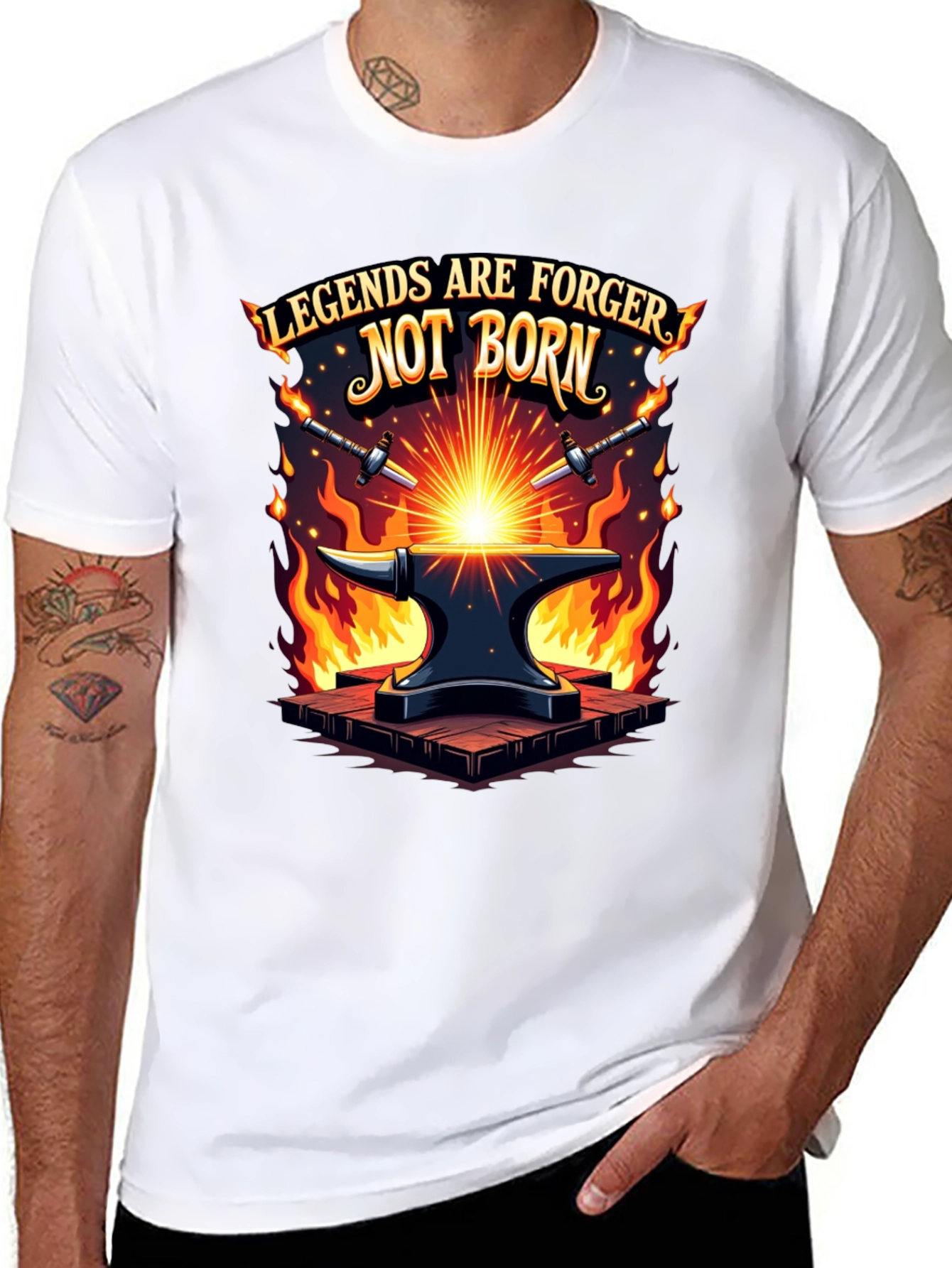 Legends are Forged Black T-Shirt