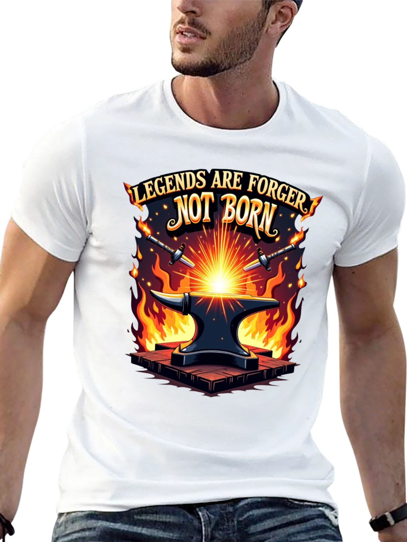 Legends are Forged Black T-Shirt