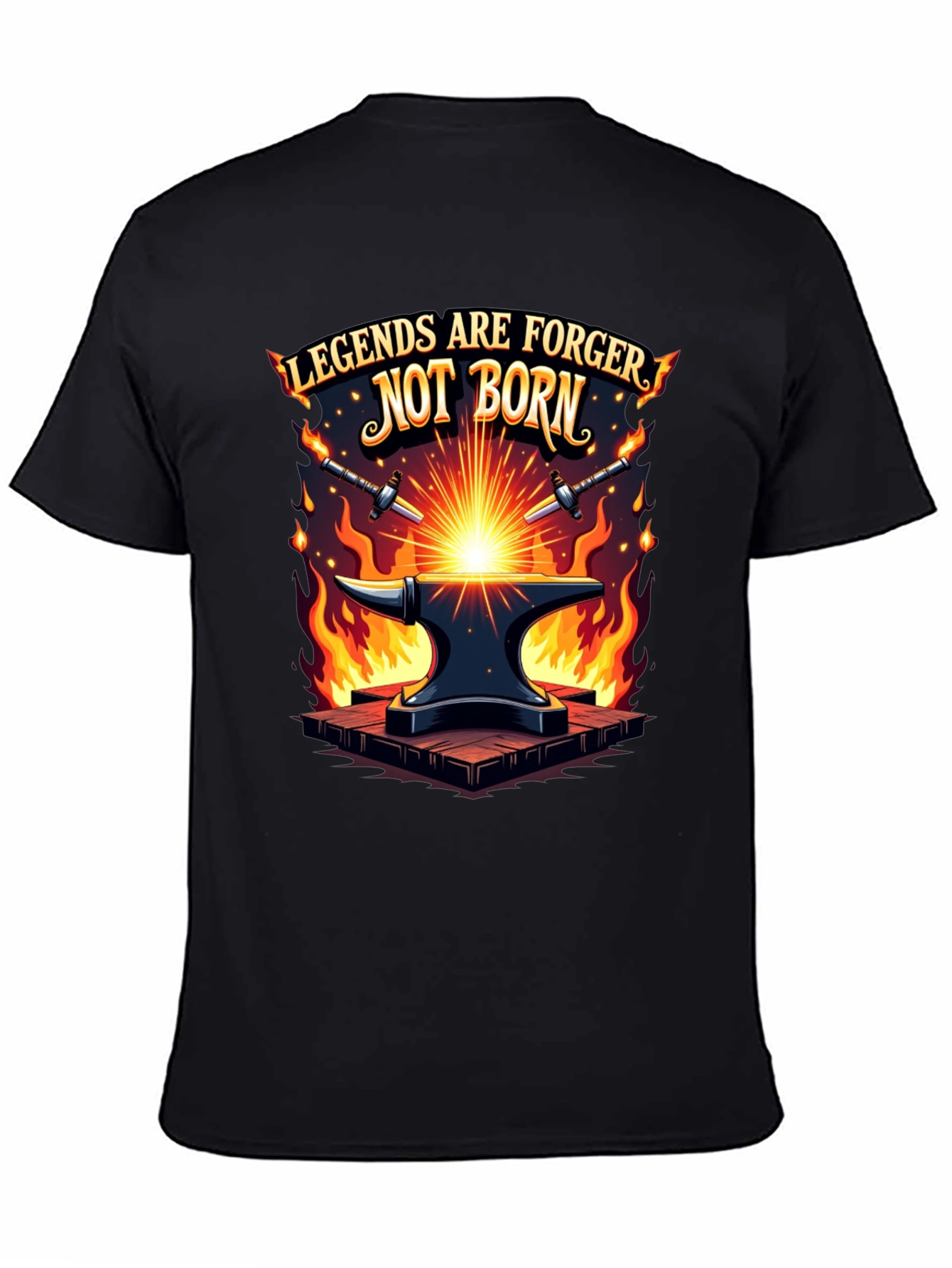 Legends are Forged Black T-Shirt