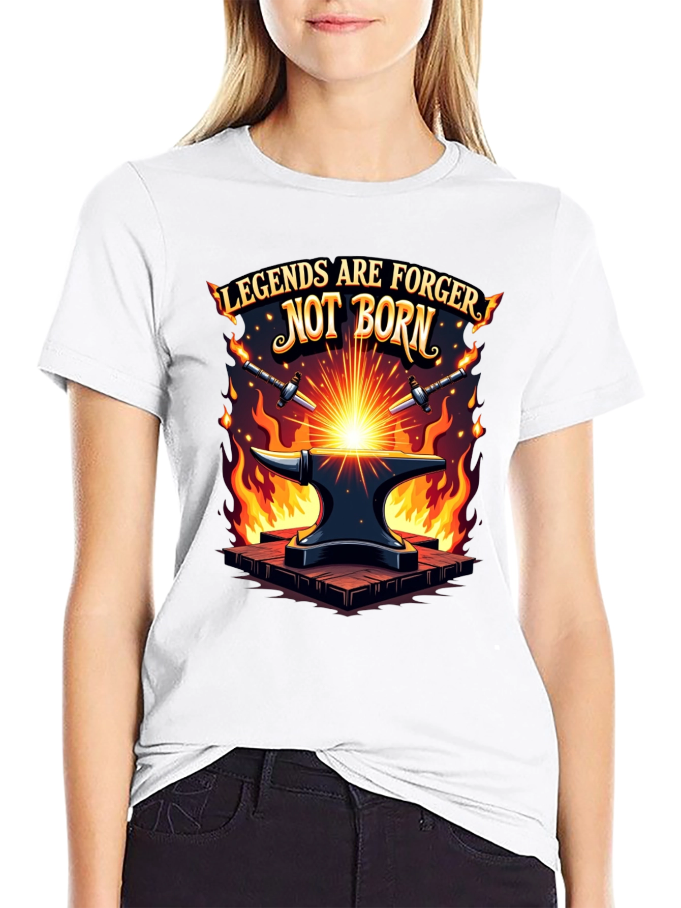 Legends are Forged Black T-Shirt
