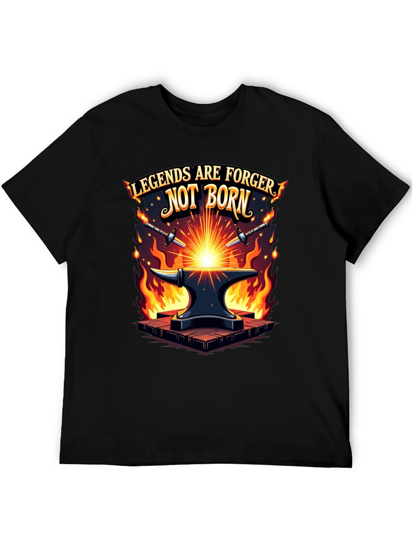 Legends are Forged Black T-Shirt