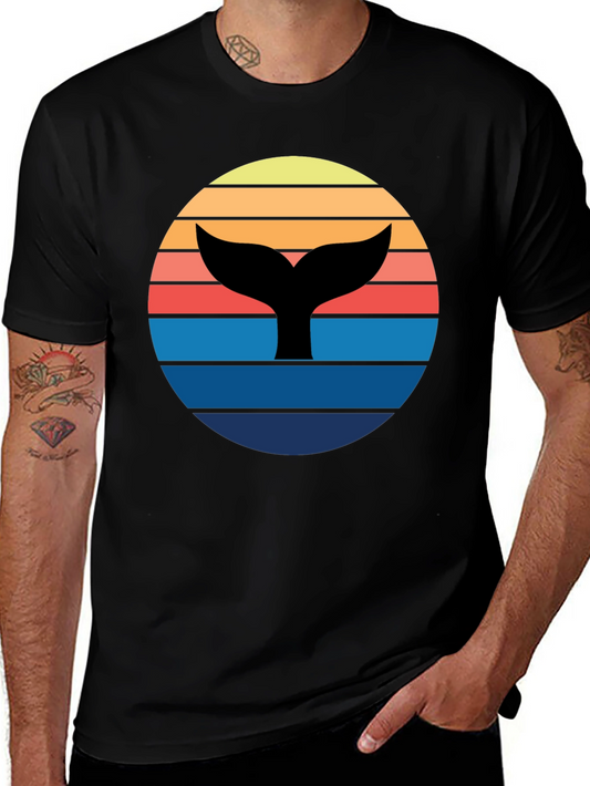 Whale Tail Sunset Graphic Tee