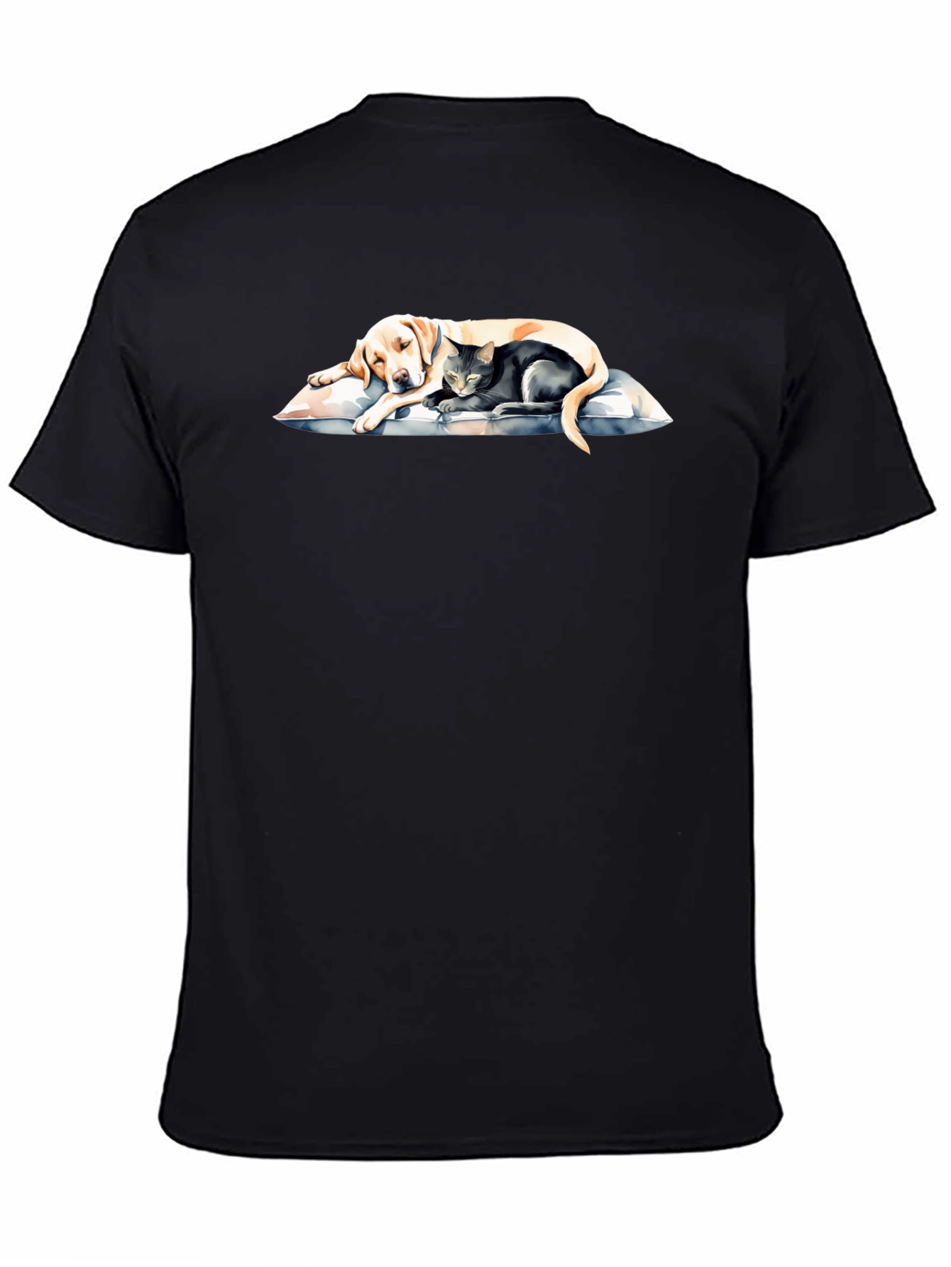 Dog and Cat Sleeping Together T-Shirt