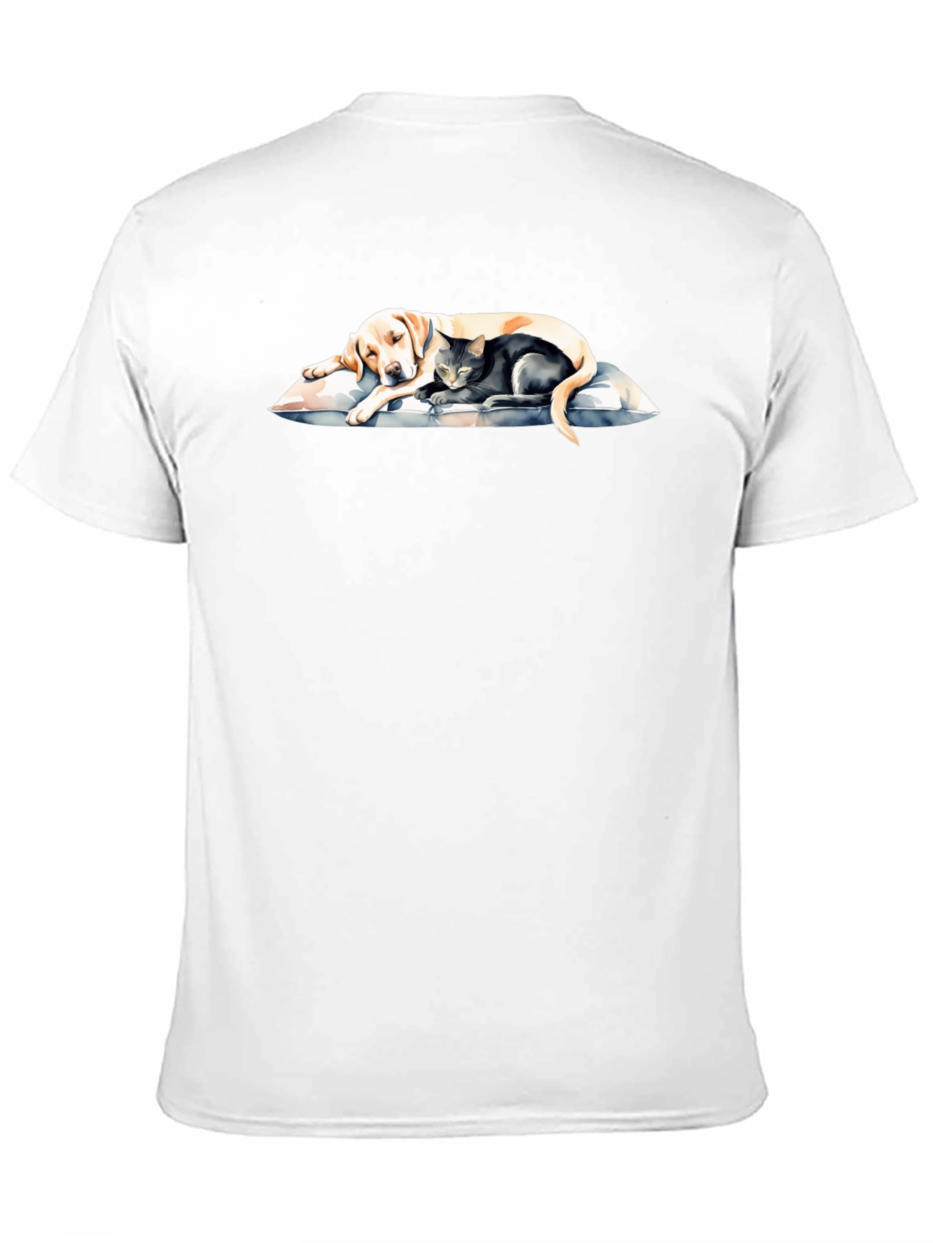 Dog and Cat Sleeping Together T-Shirt