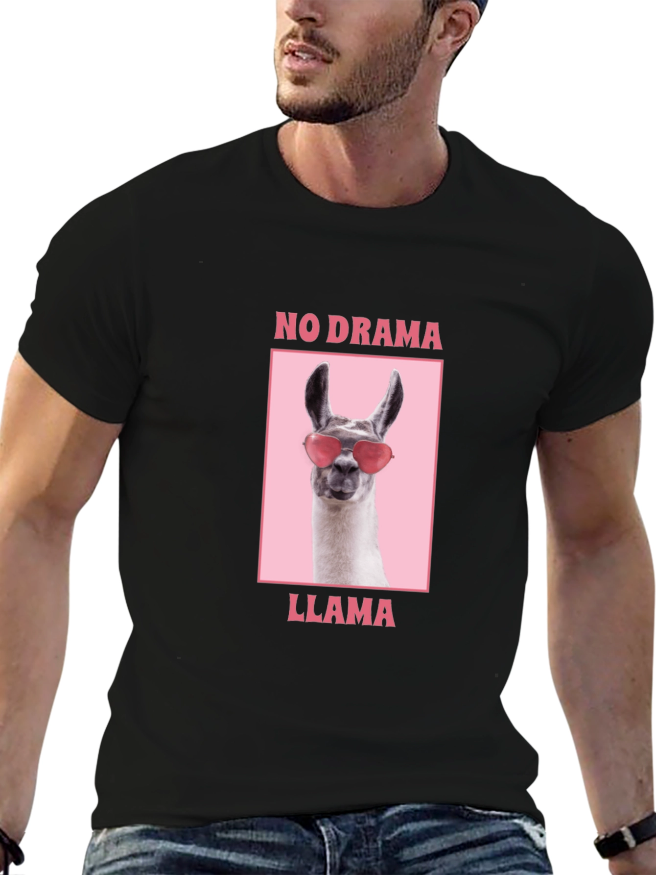 No Drama Llama Graphic Tee - Funny Animal Shirt