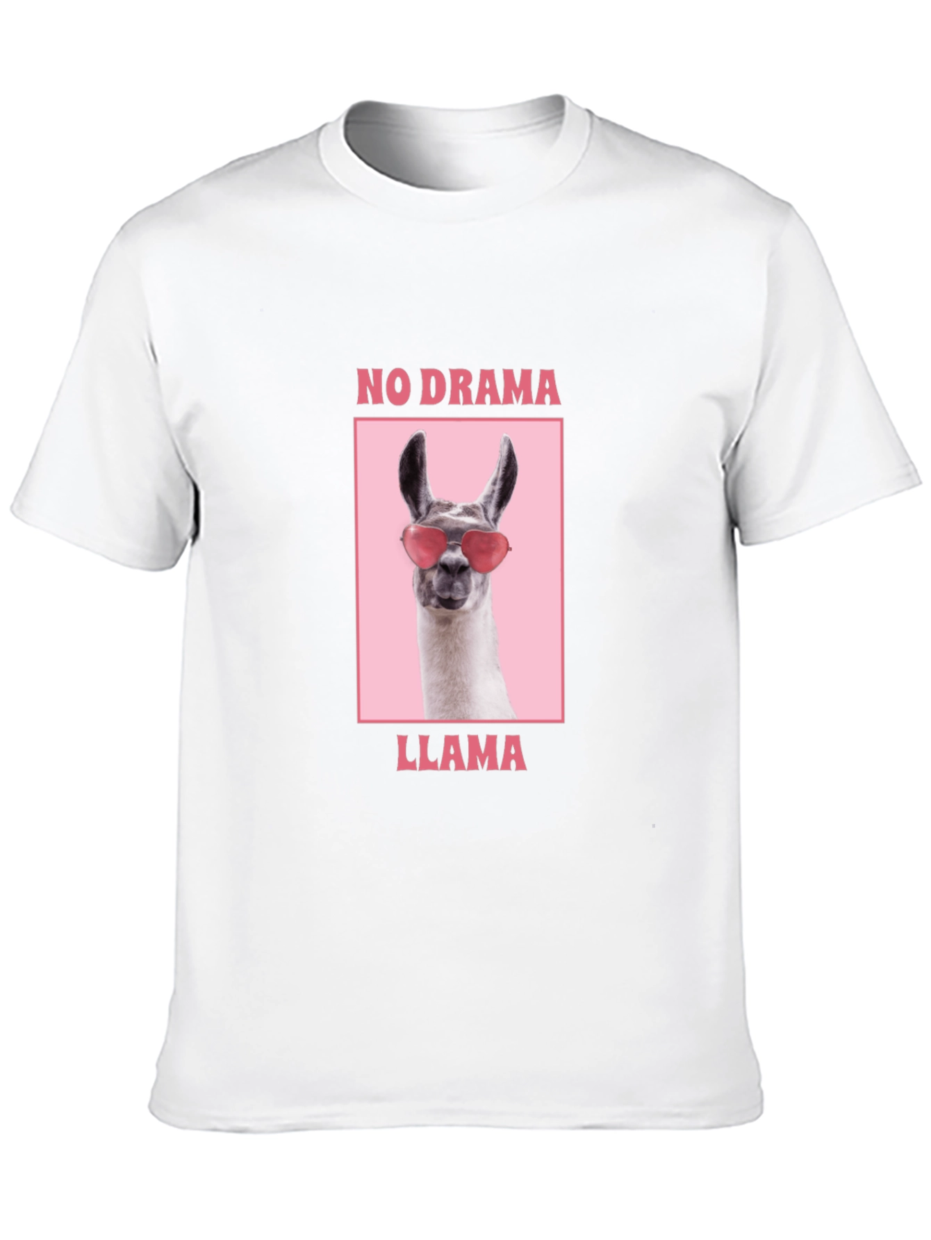 No Drama Llama Graphic Tee - Funny Animal Shirt