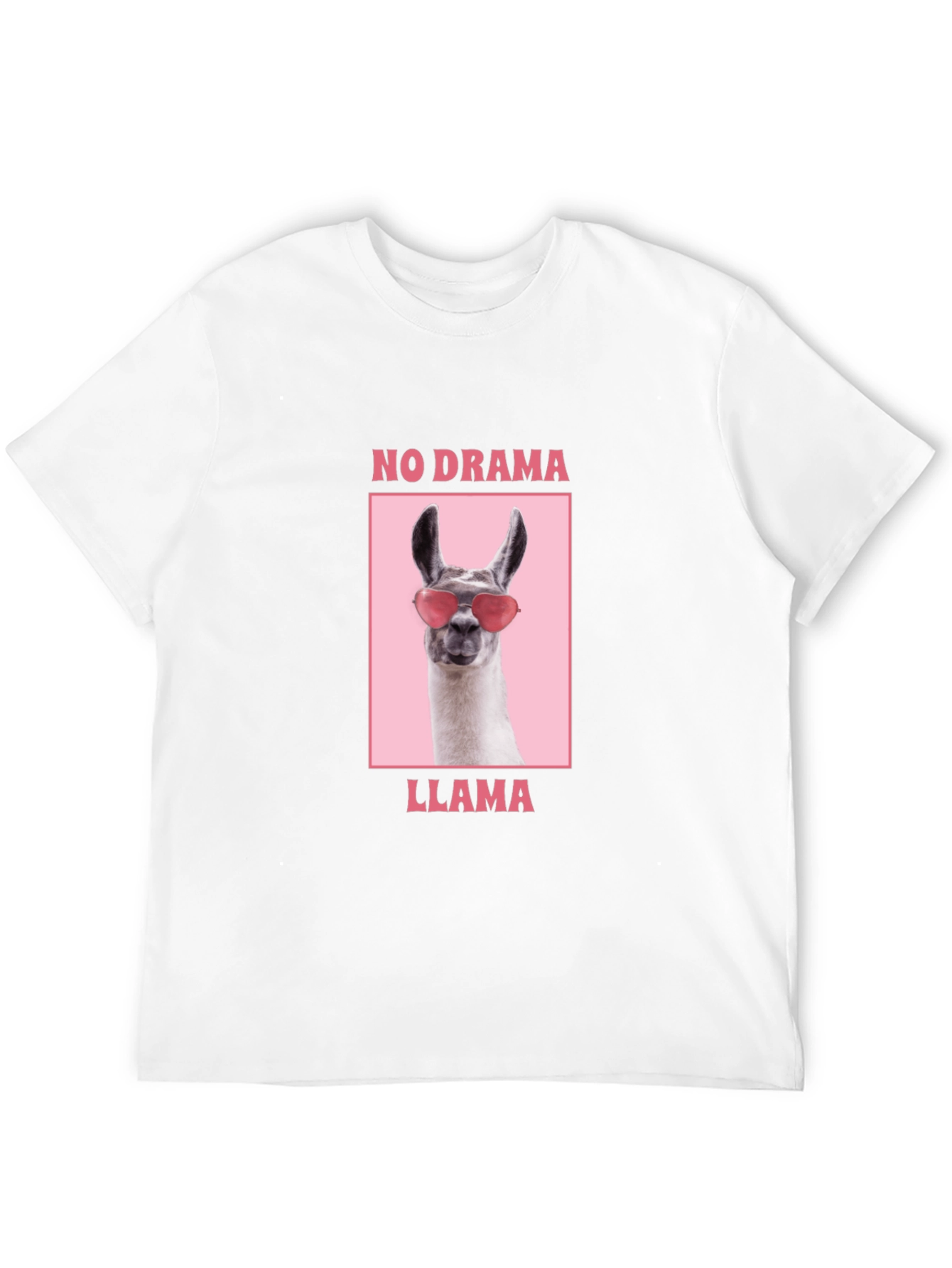 No Drama Llama Graphic Tee - Funny Animal Shirt