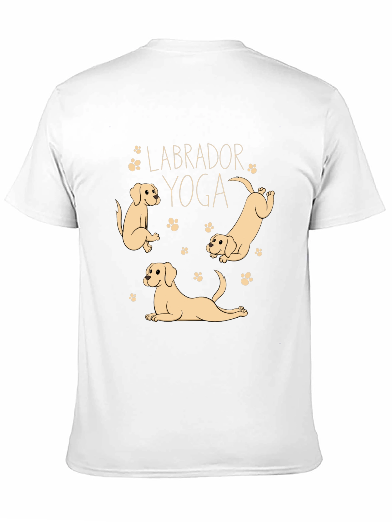 Labrador Yoga Black T-Shirt