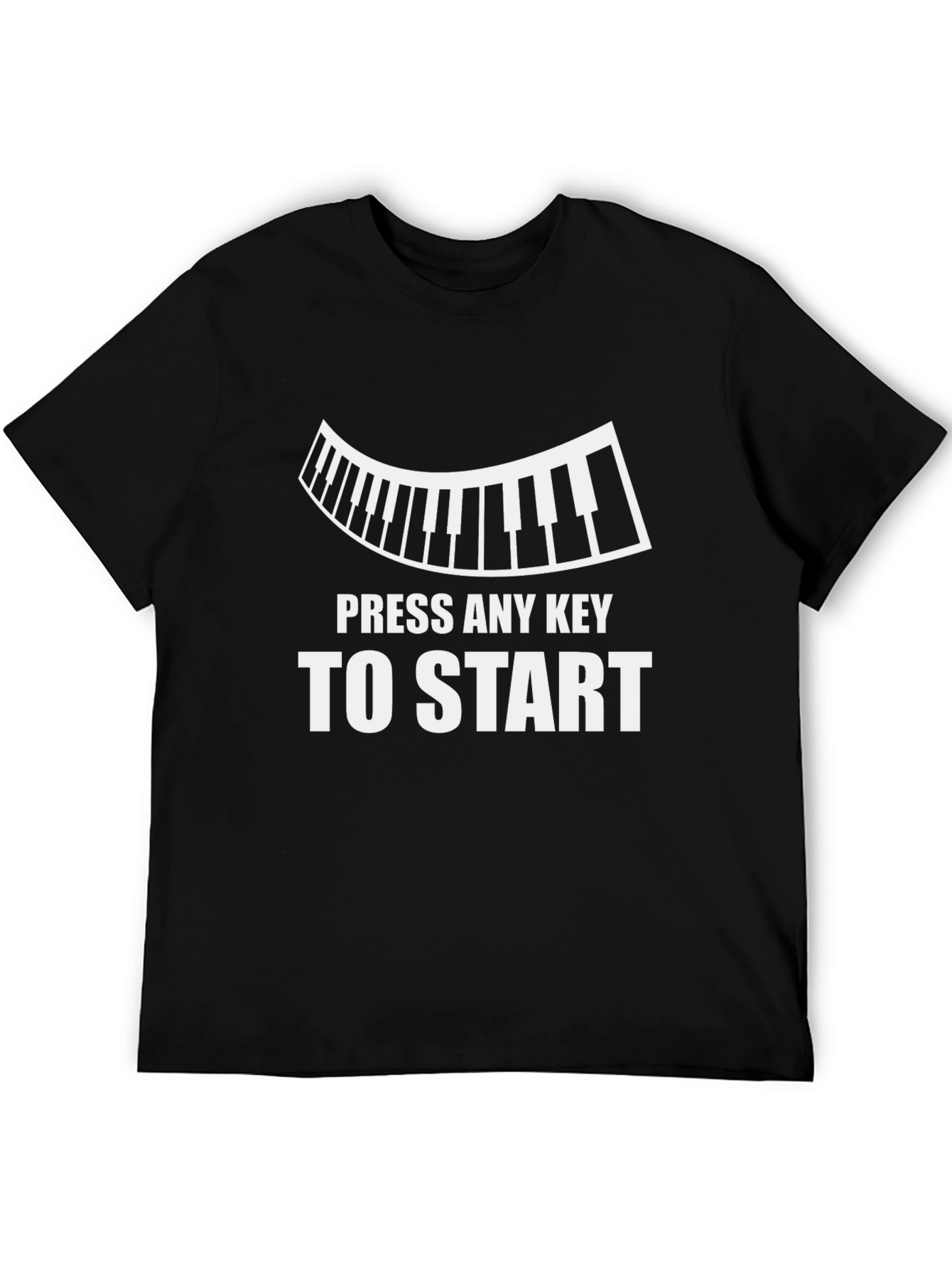 Press Any Key To Start Funny Piano Music T-Shirt