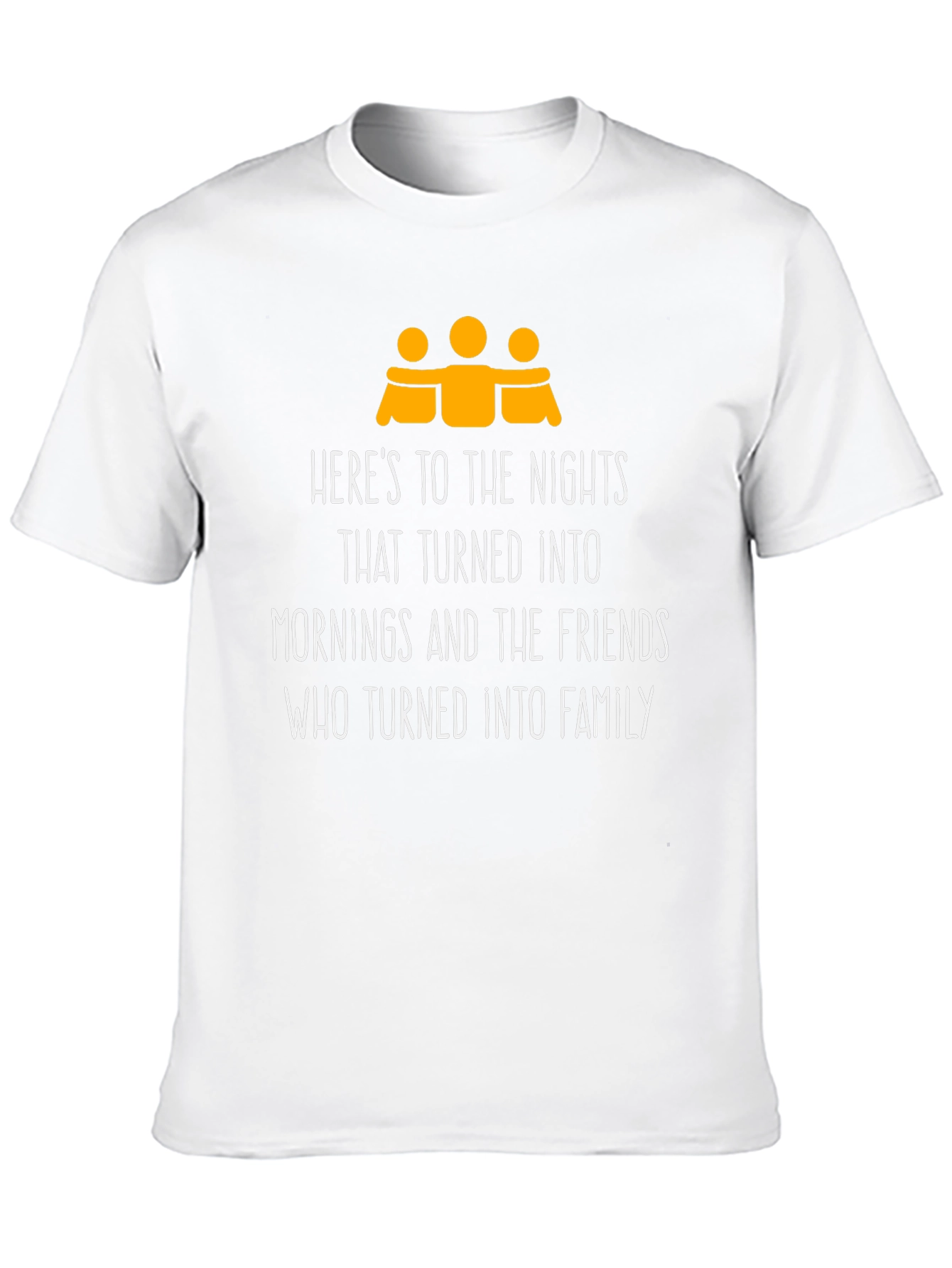 Friends Turned Family Black Graphic Tee
