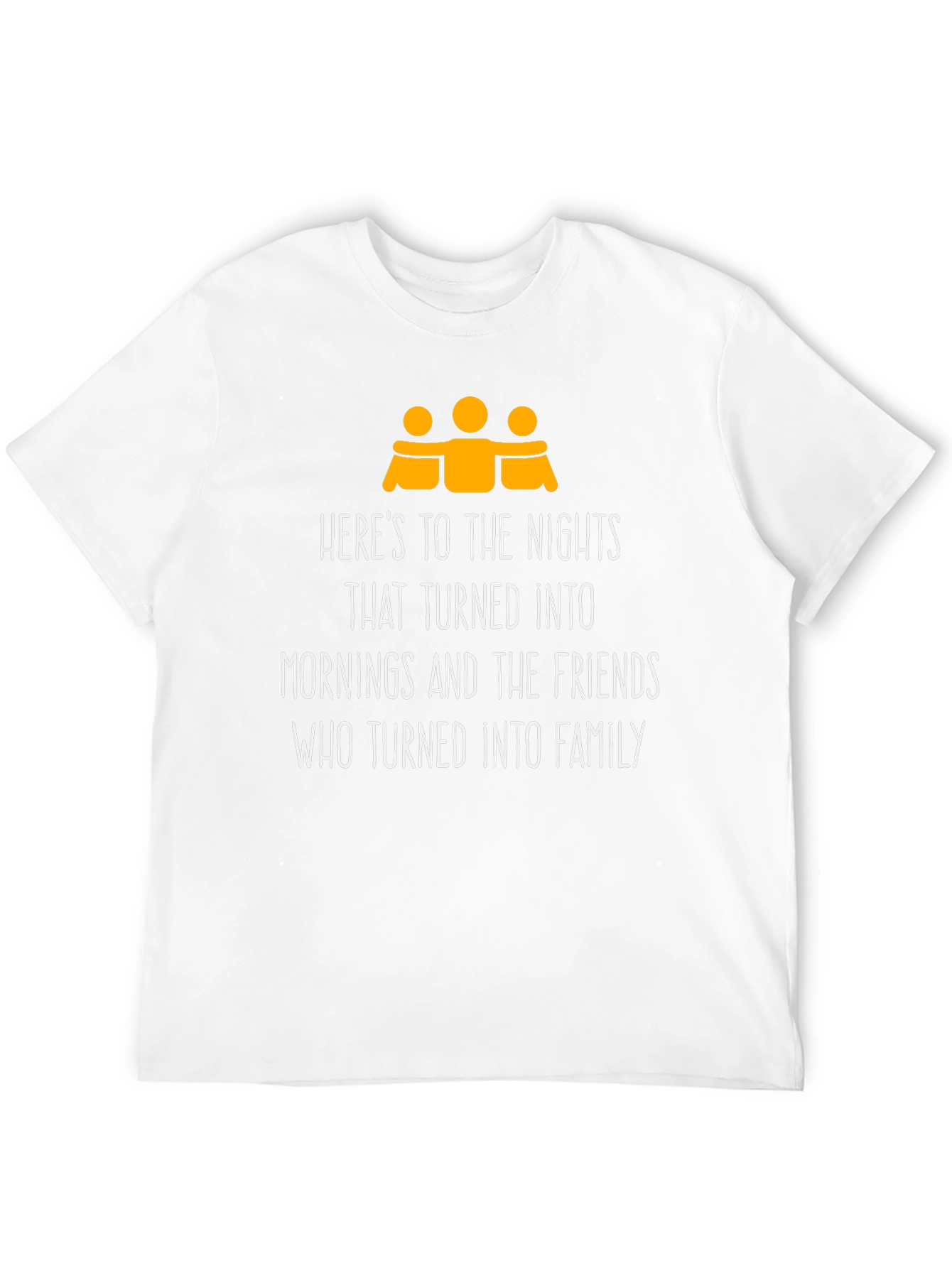 Friends Turned Family Black Graphic Tee