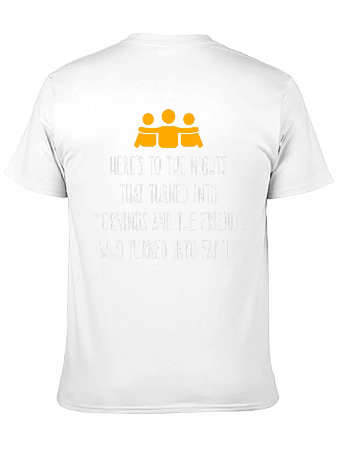 Friends Turned Family Black Graphic Tee