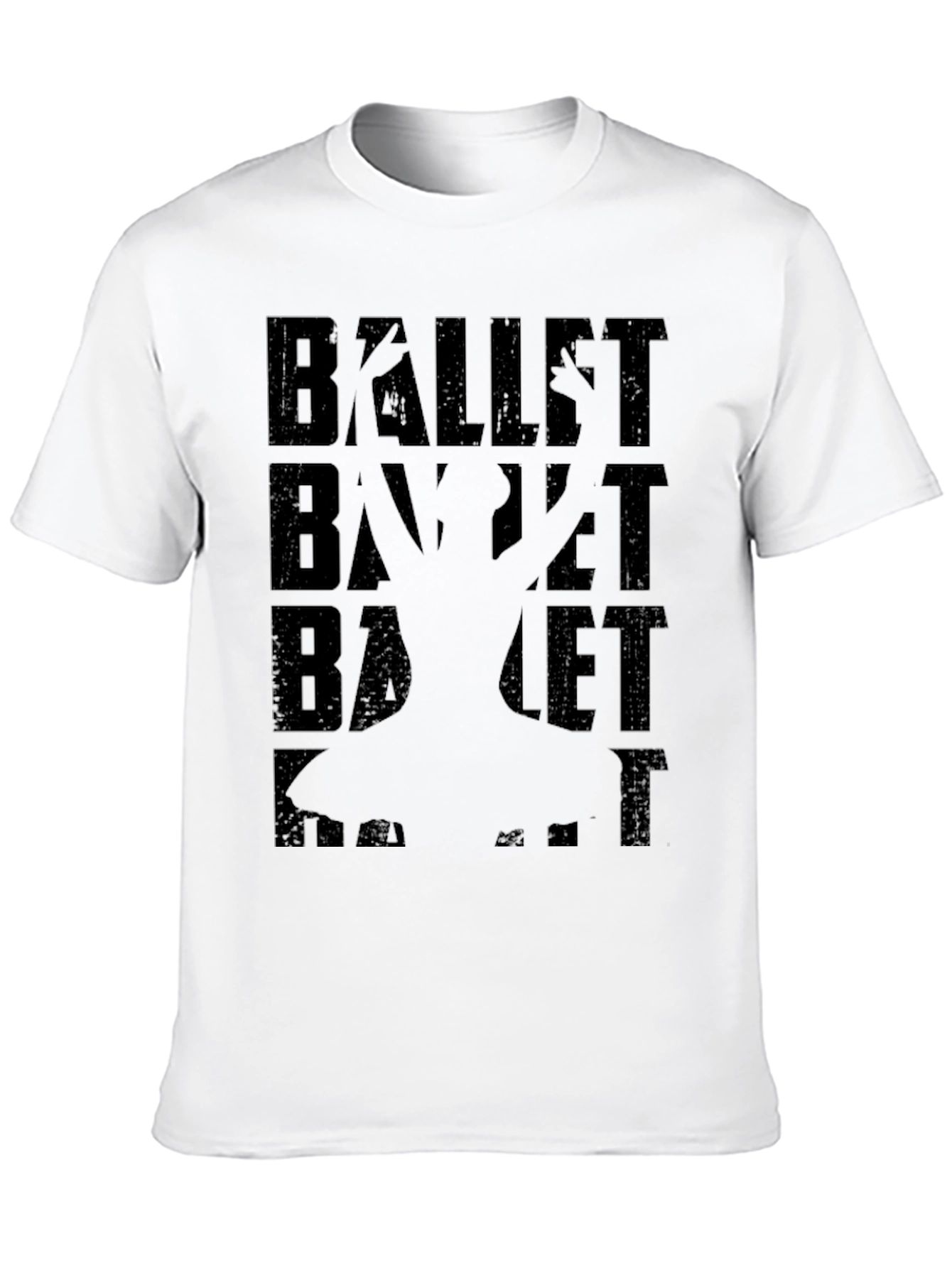 Ballet Silhouette Graphic Tee - Unisex Black Shirt