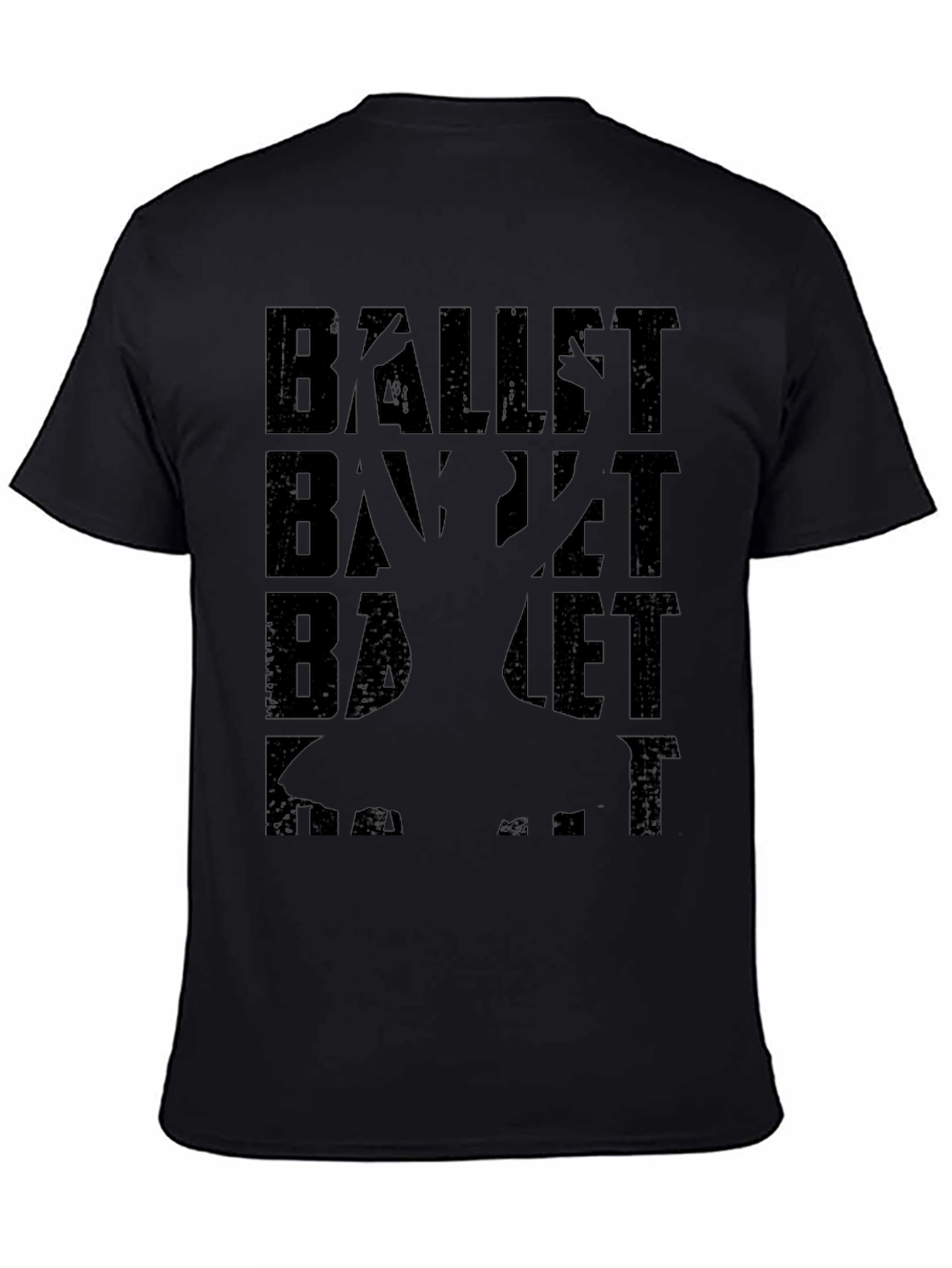 Ballet Silhouette Graphic Tee - Unisex Black Shirt