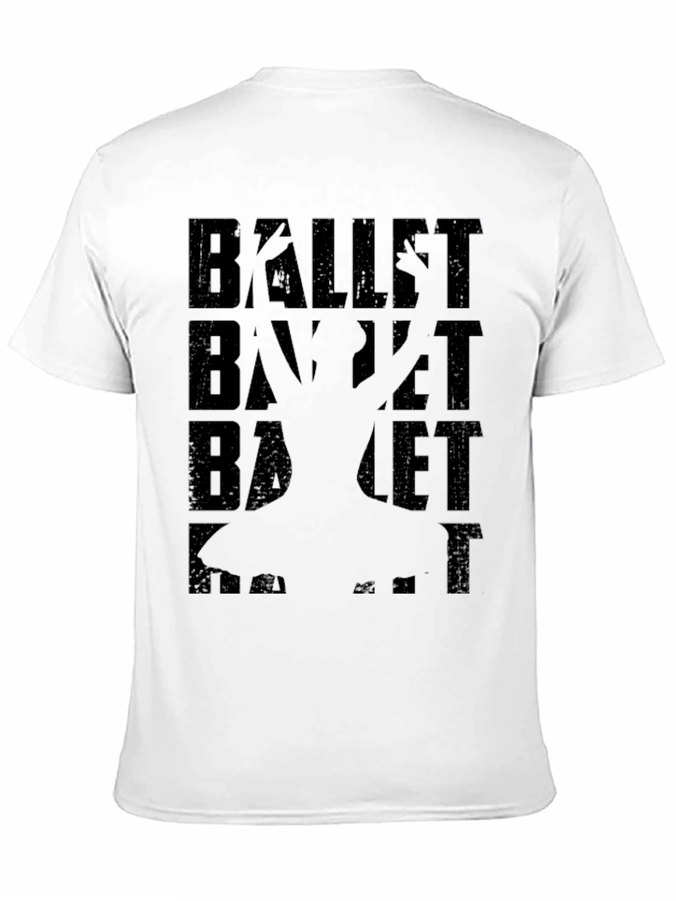 Ballet Silhouette Graphic Tee - Unisex Black Shirt