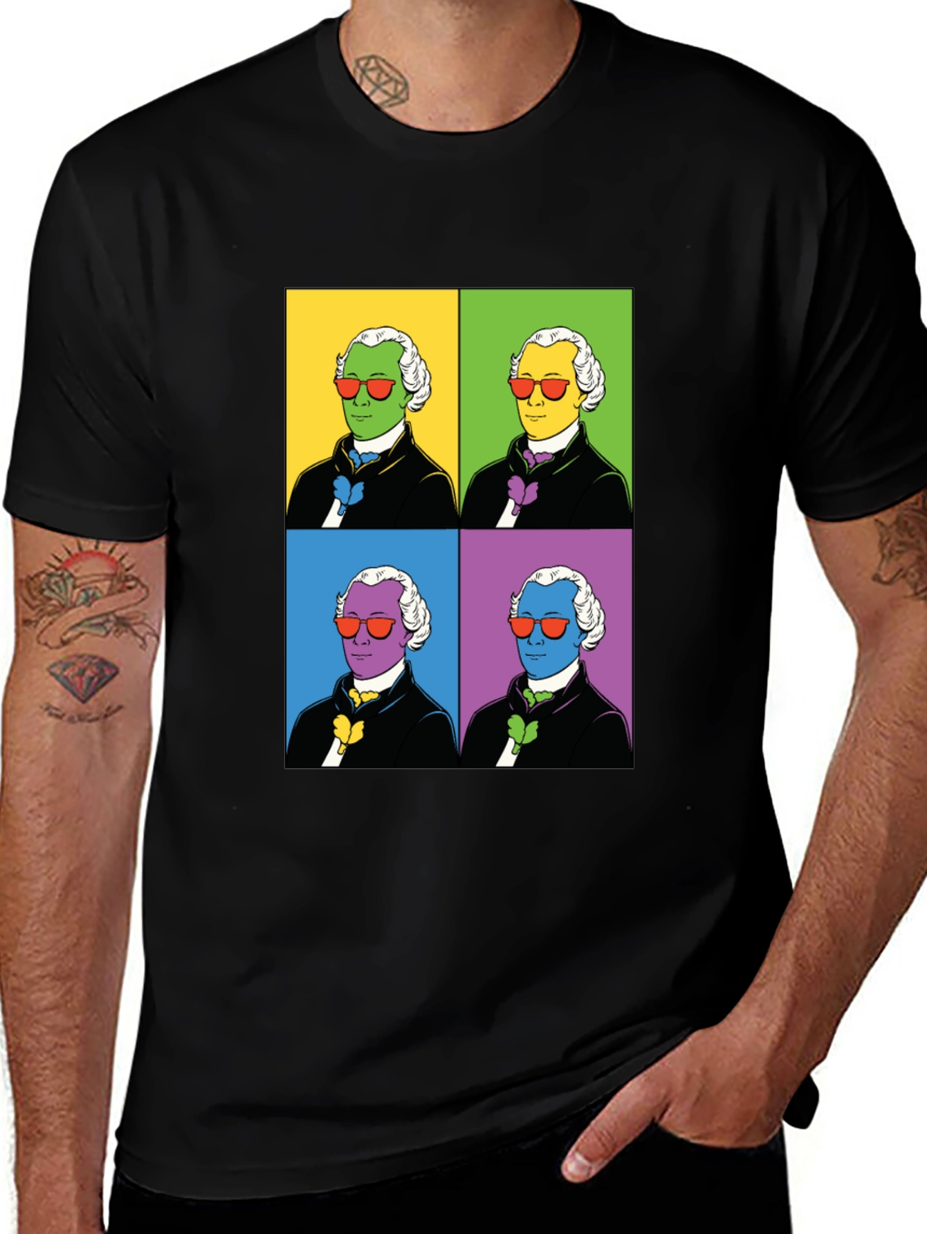 Pop Art Founding Father Graphic Tee