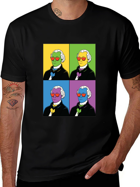 Pop Art Founding Father Graphic Tee