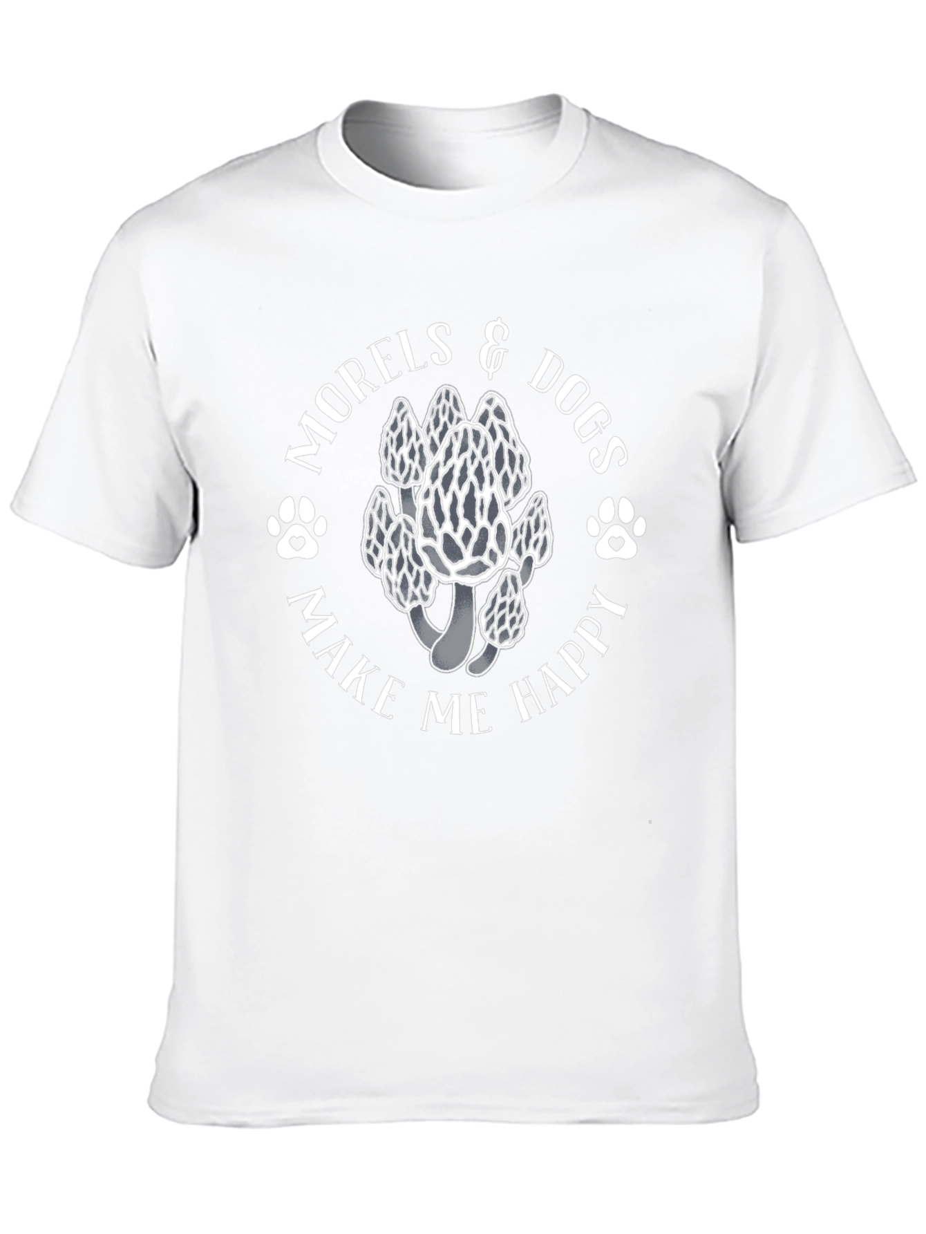 Morels & Dogs Make Me Happy Graphic Tee