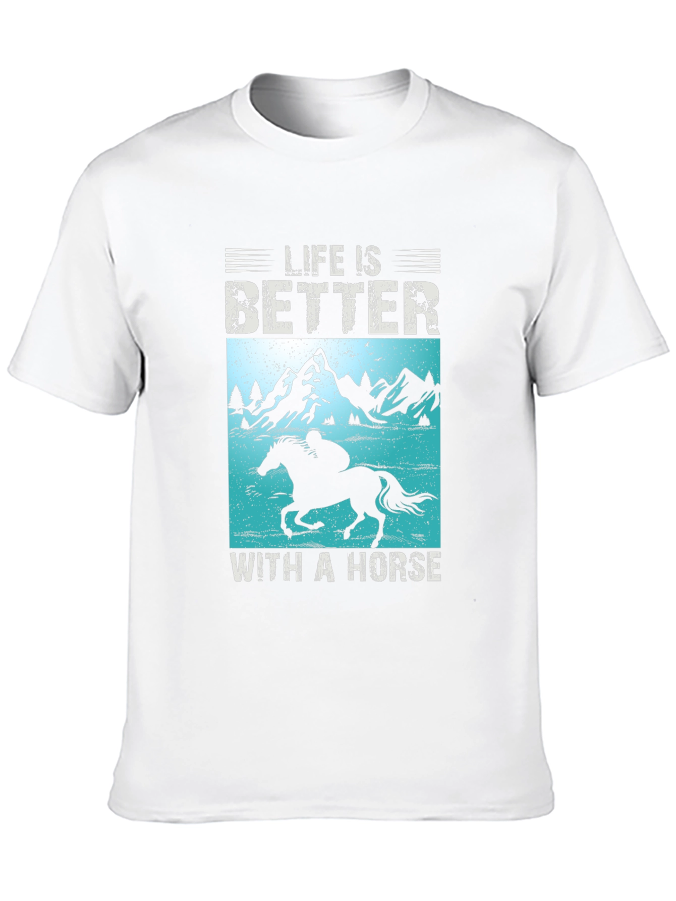Life Is Better With A Horse Graphic T-Shirt