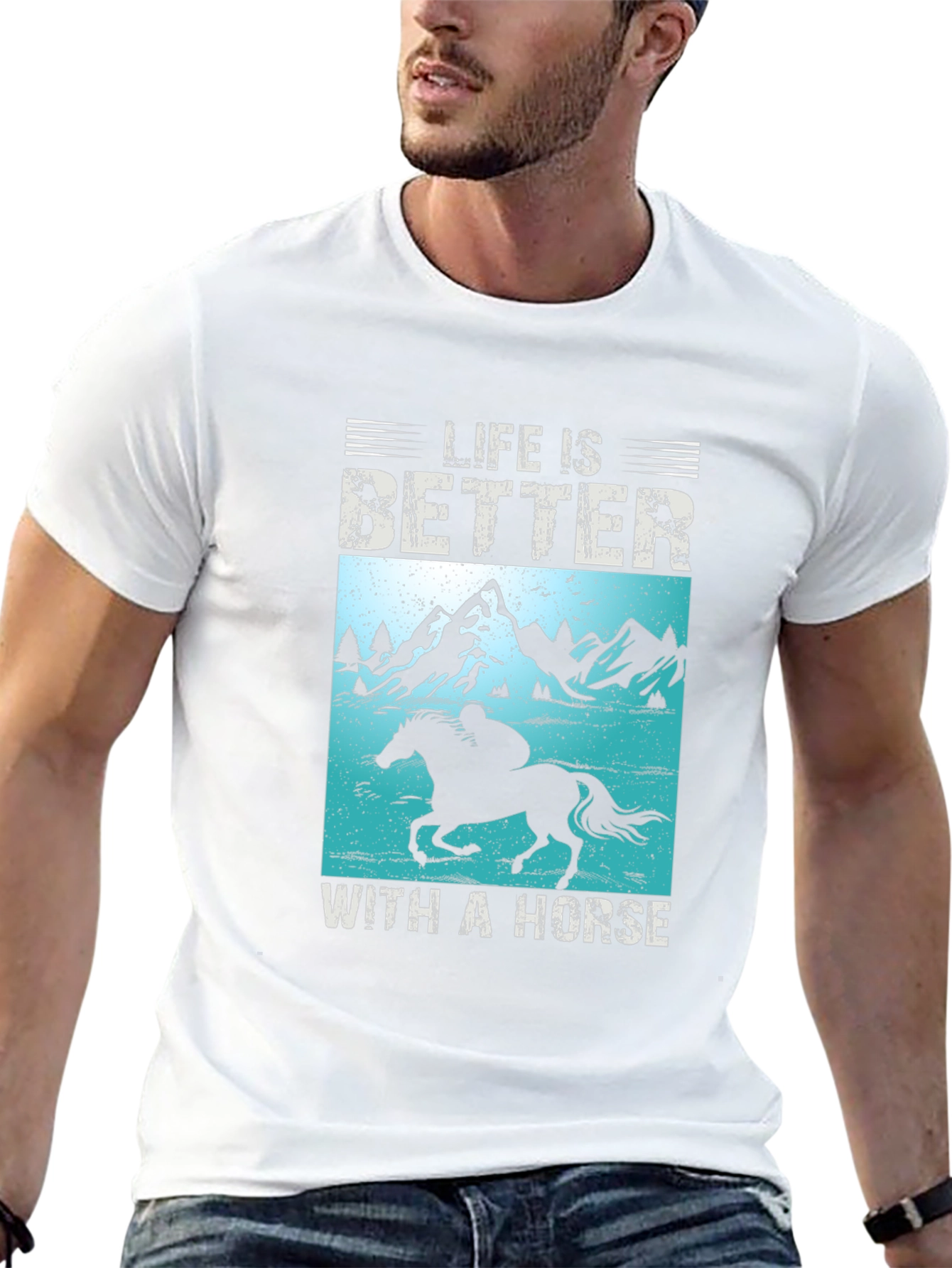 Life Is Better With A Horse Graphic T-Shirt