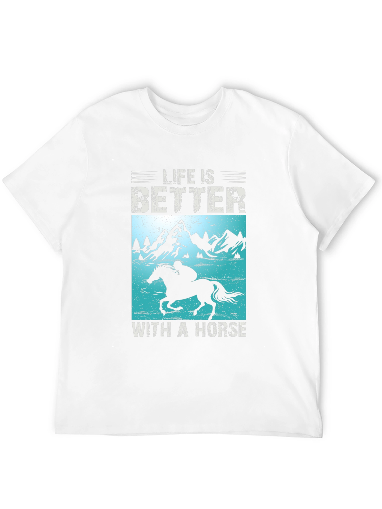 Life Is Better With A Horse Graphic T-Shirt
