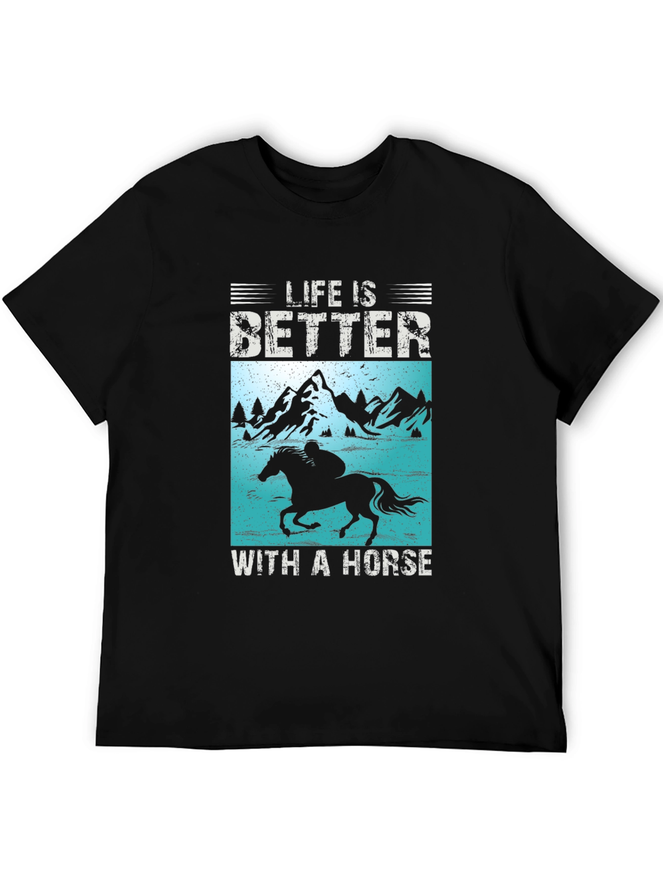 Life Is Better With A Horse Graphic T-Shirt