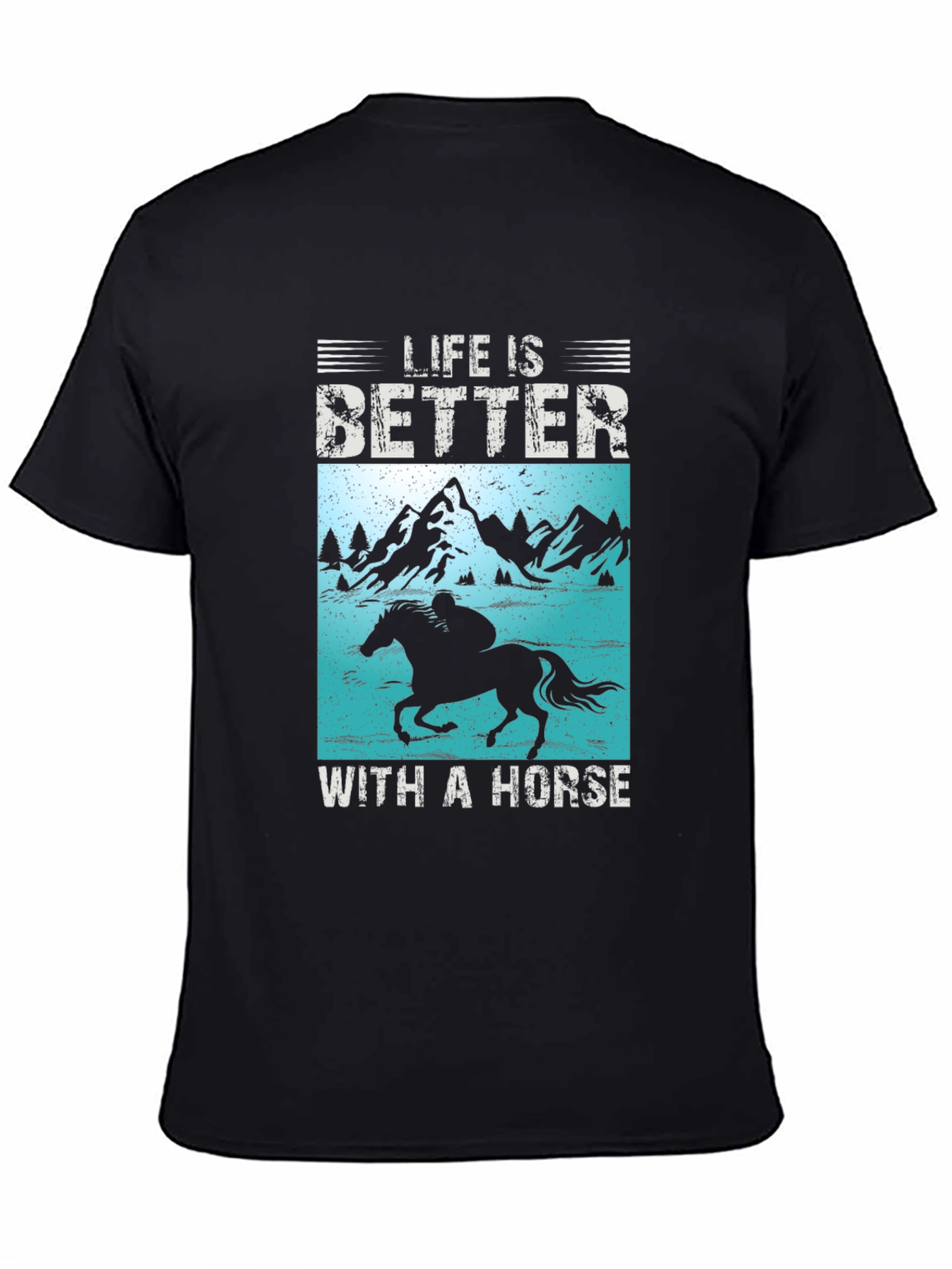 Life Is Better With A Horse Graphic T-Shirt