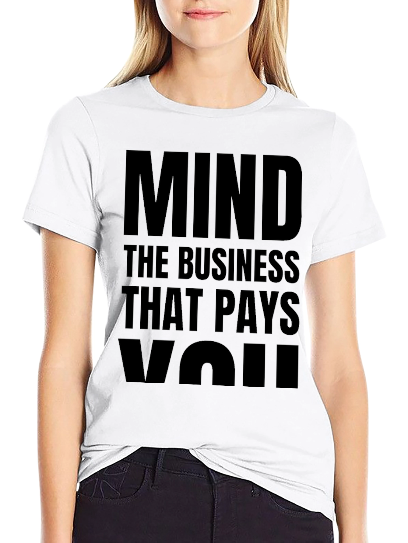 Mind The Business Black T-Shirt