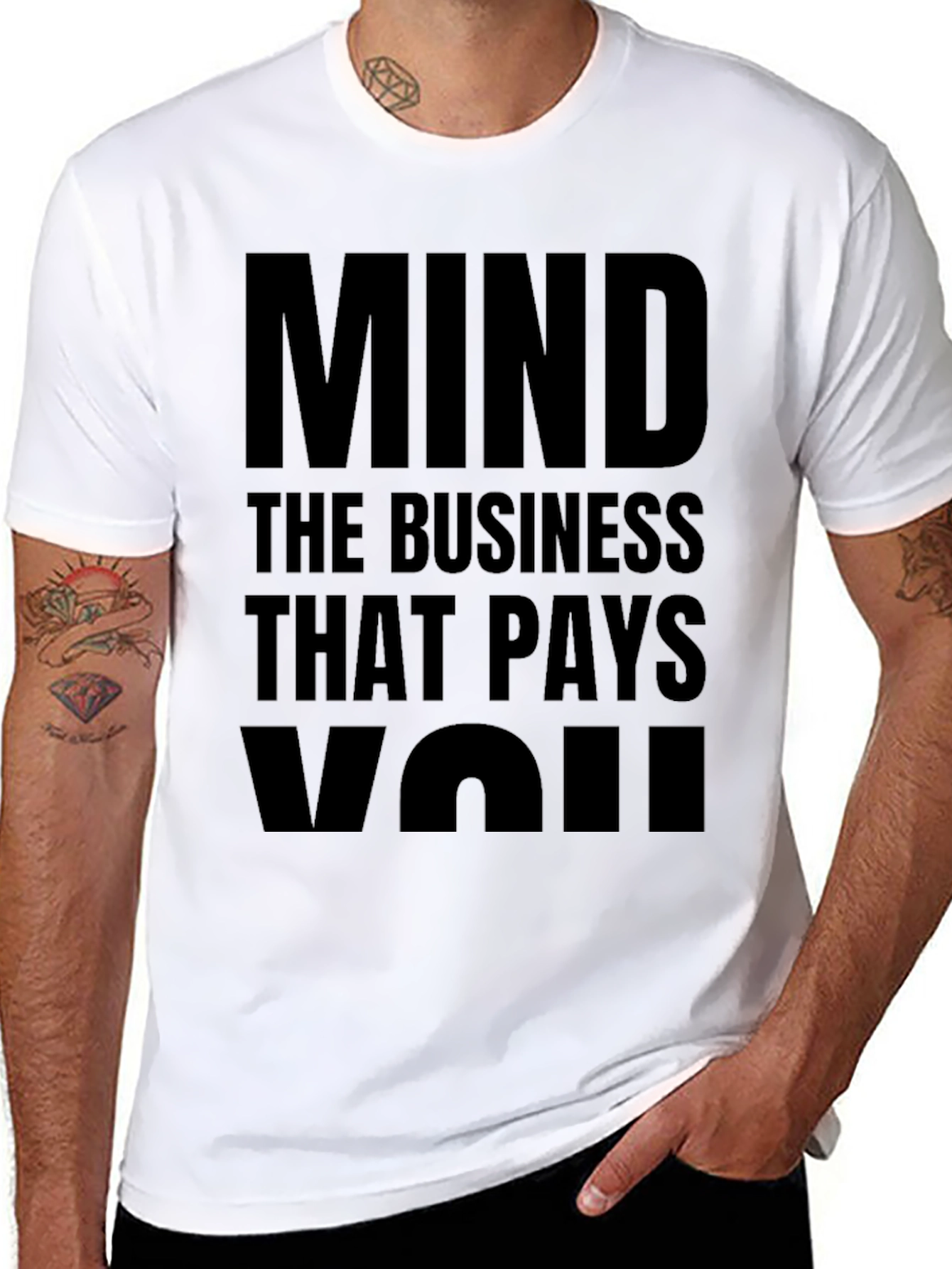 Mind The Business Black T-Shirt