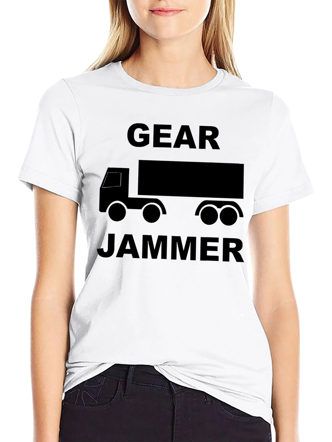 Gear Jammer Trucker Tee - Black