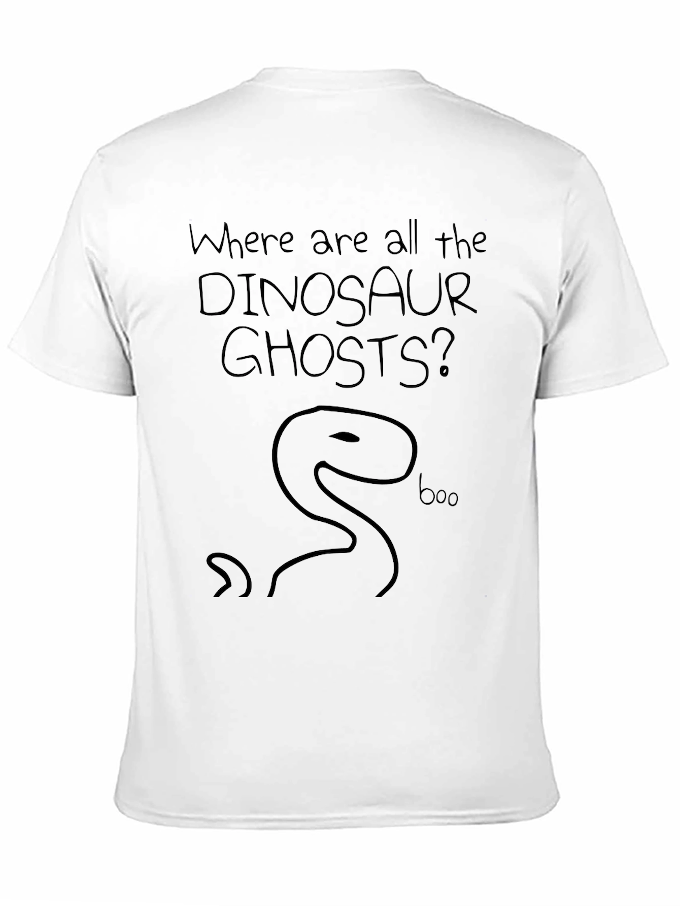 Dinosaur Ghosts Graphic T-Shirt - Funny Halloween Tee