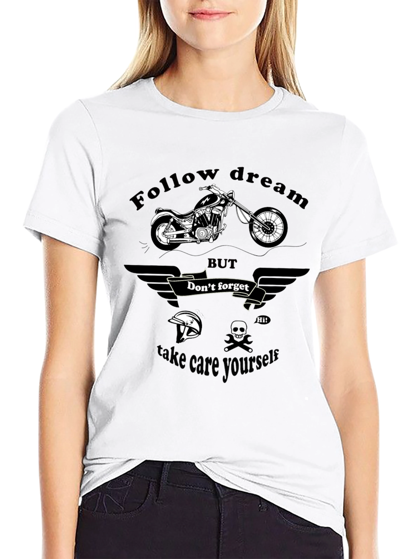 Follow Dream Graphic Print T-Shirt