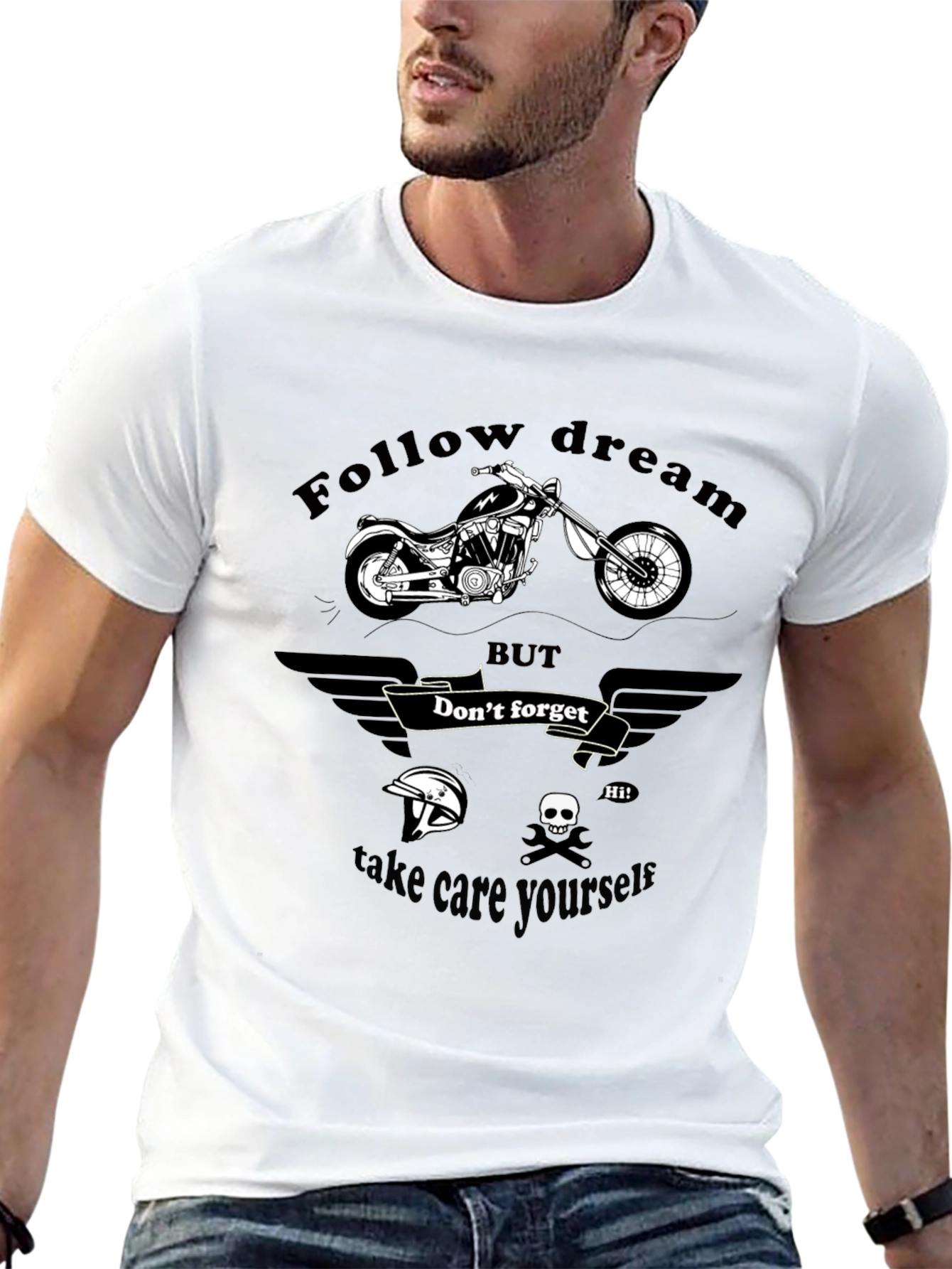 Follow Dream Graphic Print T-Shirt