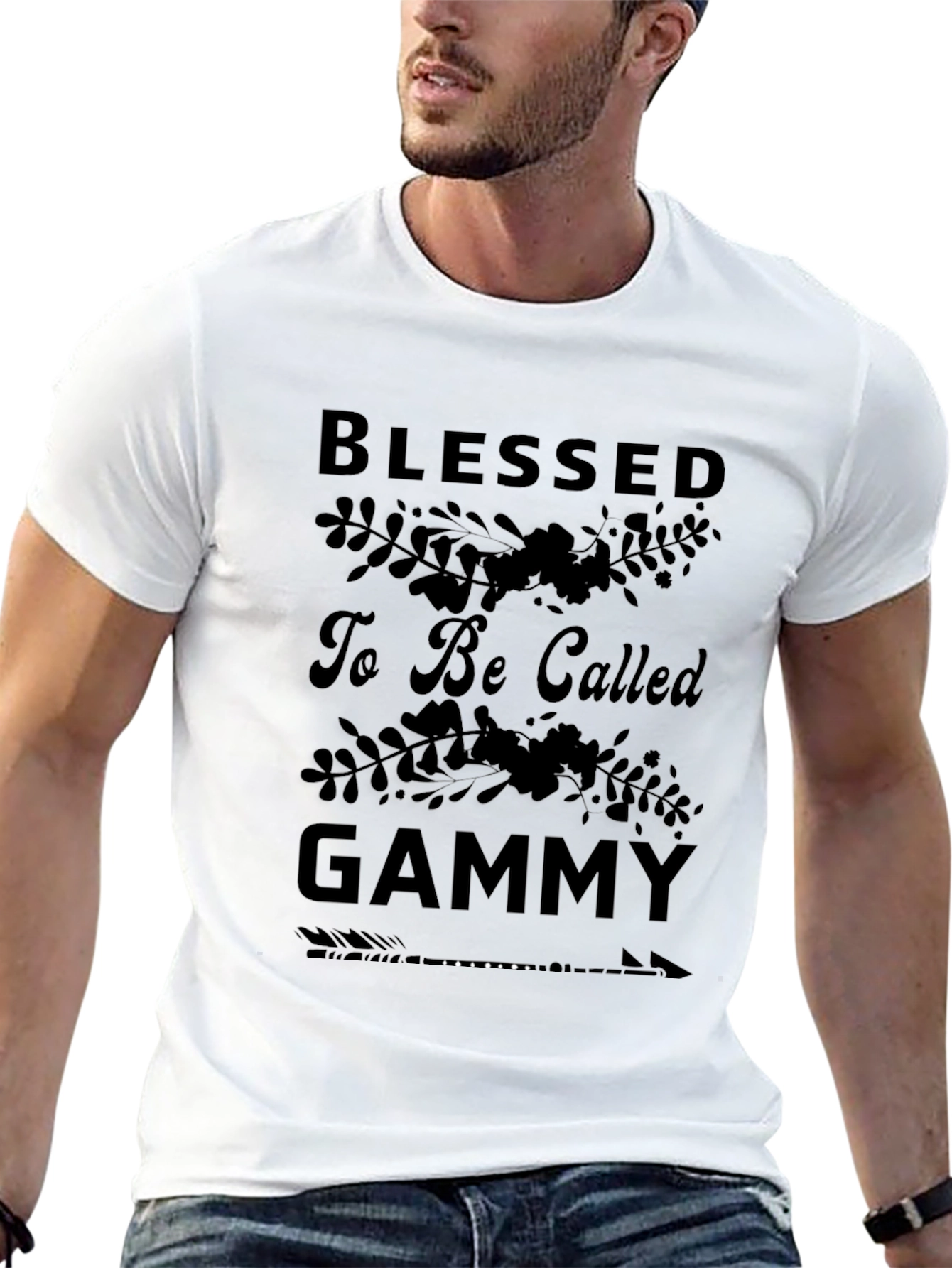 Blessed To Be Called Gammy Black T-Shirt