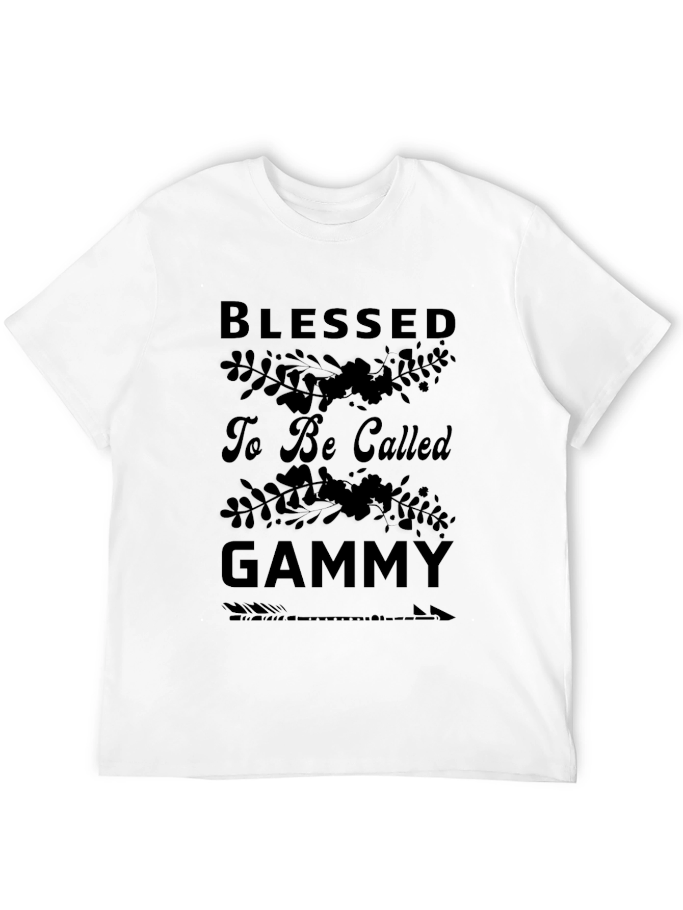 Blessed To Be Called Gammy Black T-Shirt