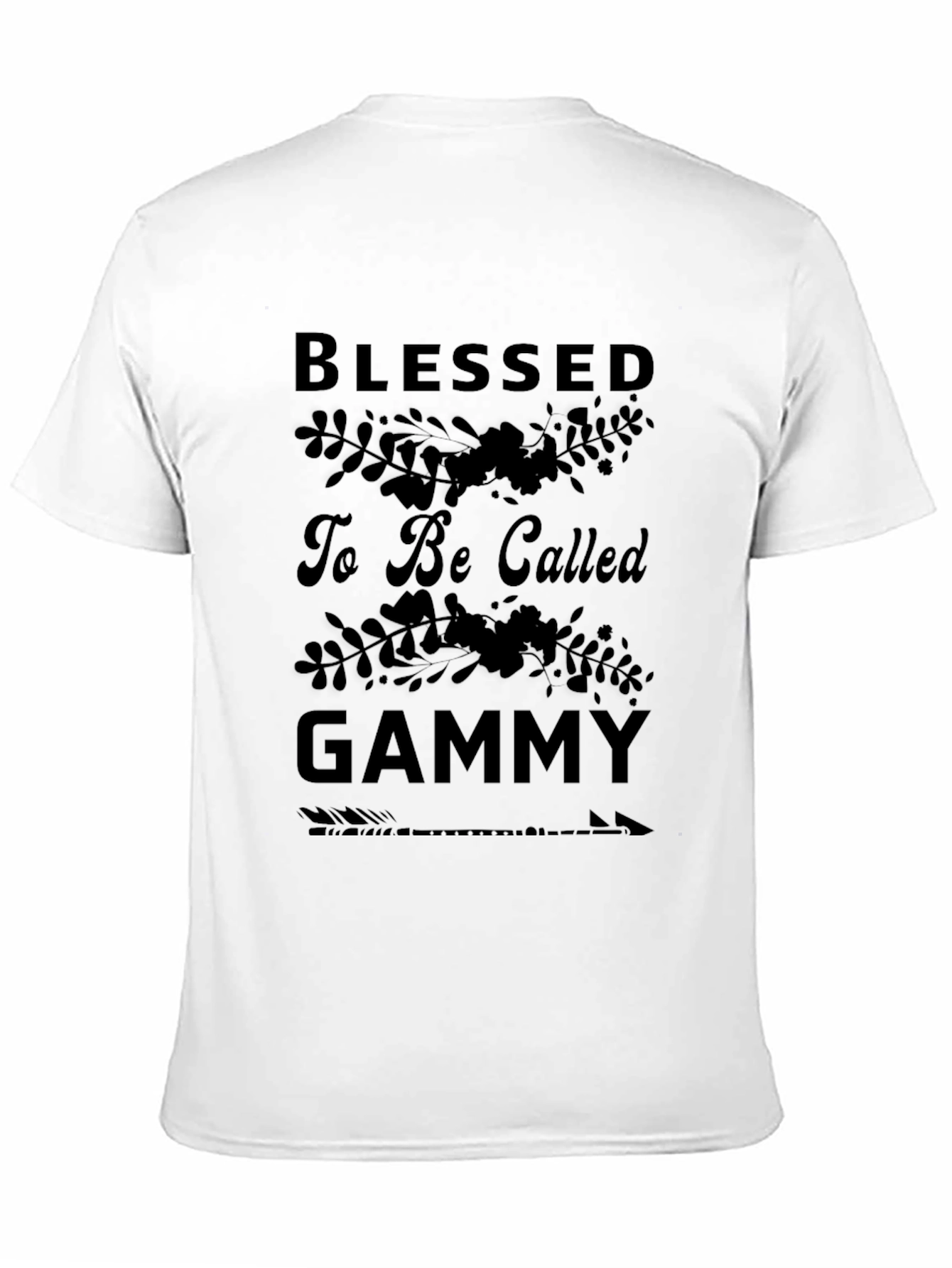 Blessed To Be Called Gammy Black T-Shirt
