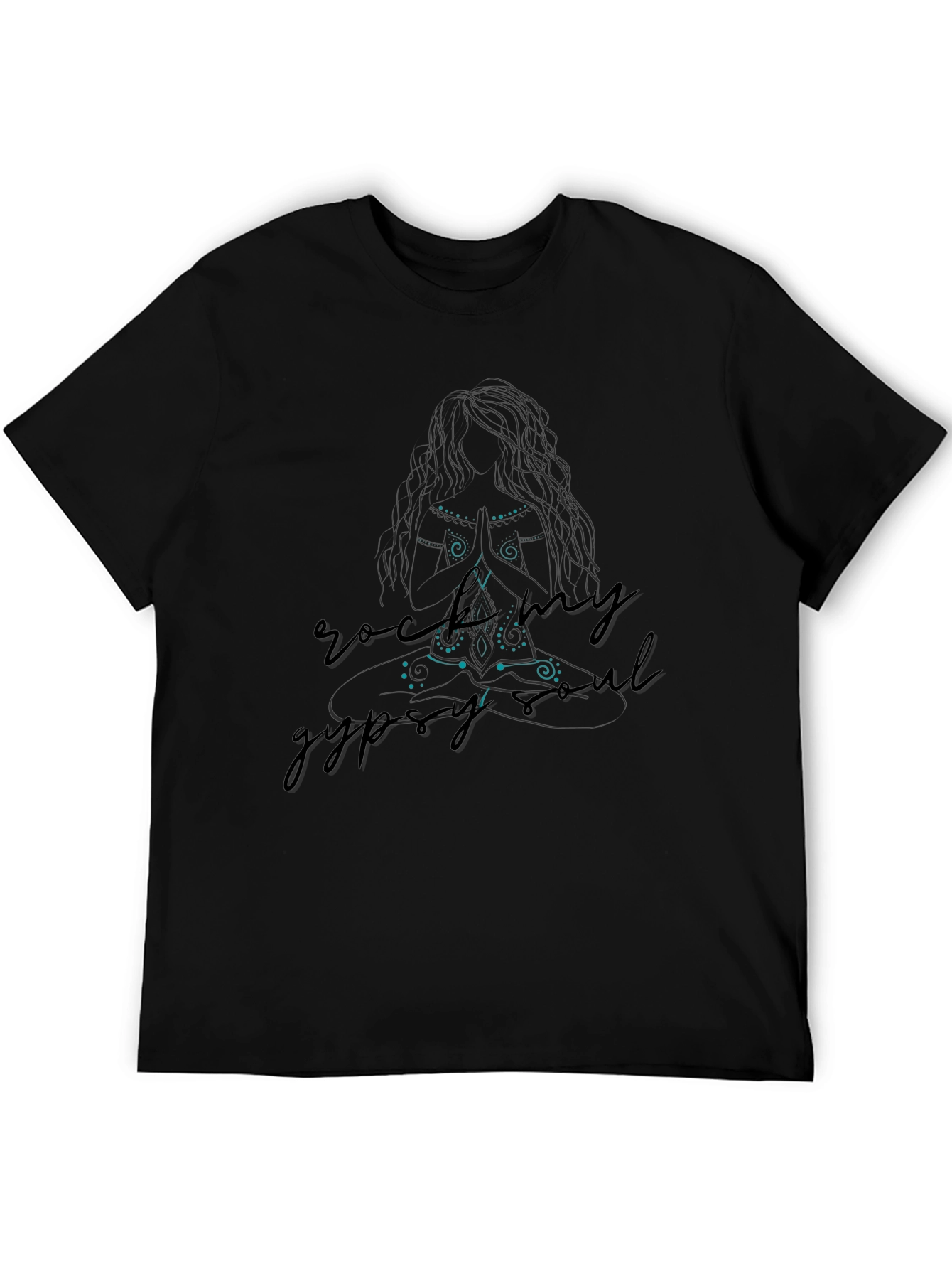 Rock My Gypsy Soul Graphic Tee - Black