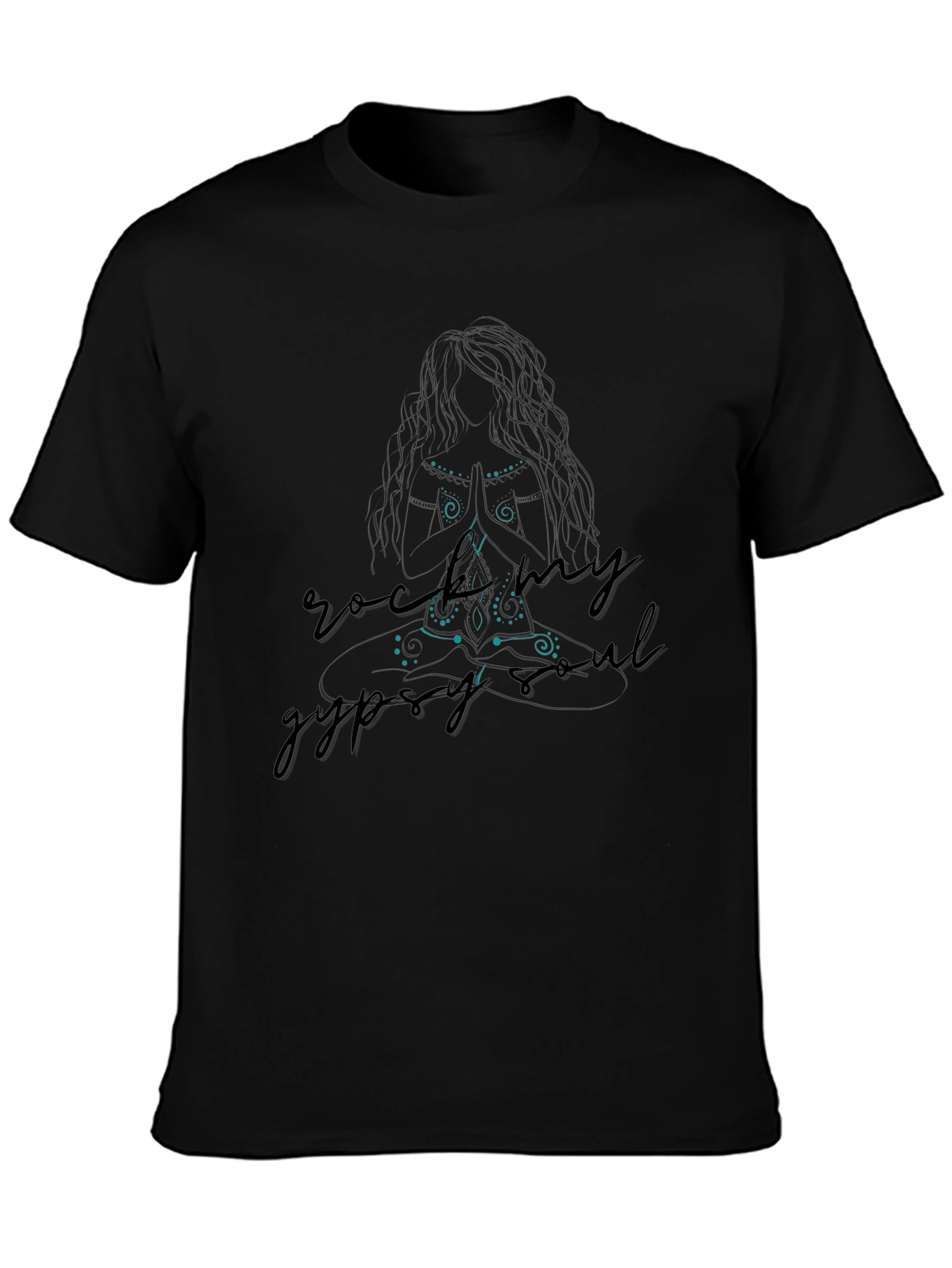 Rock My Gypsy Soul Graphic Tee - Black