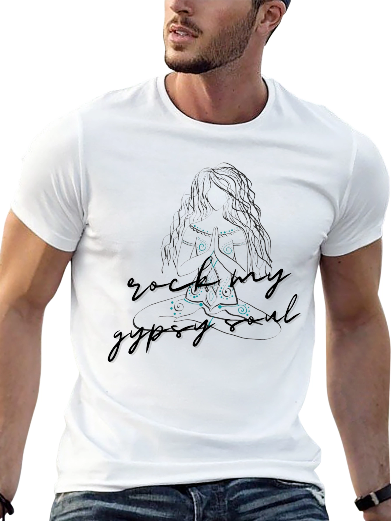 Rock My Gypsy Soul Graphic Tee - Black