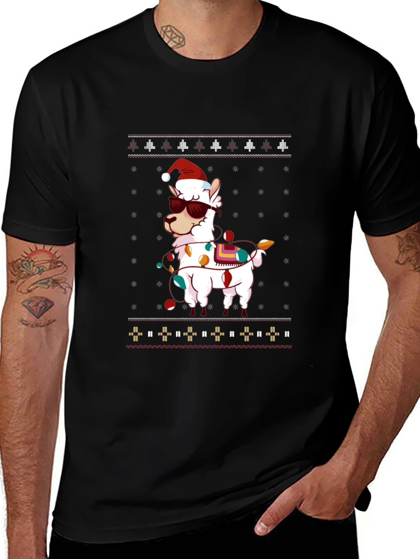 Llama Christmas T-Shirt