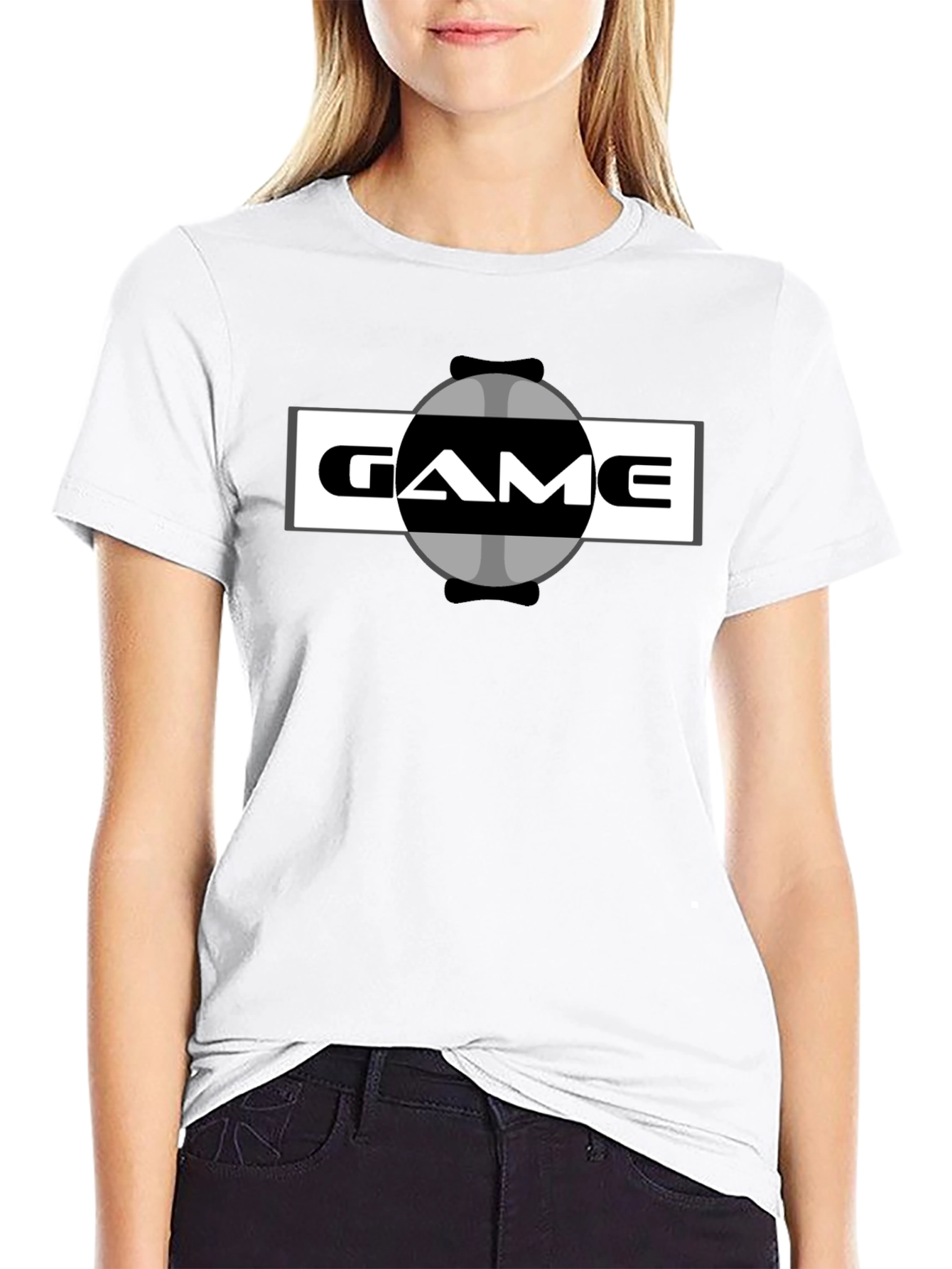 Retro Game Graphic T-Shirt - Black