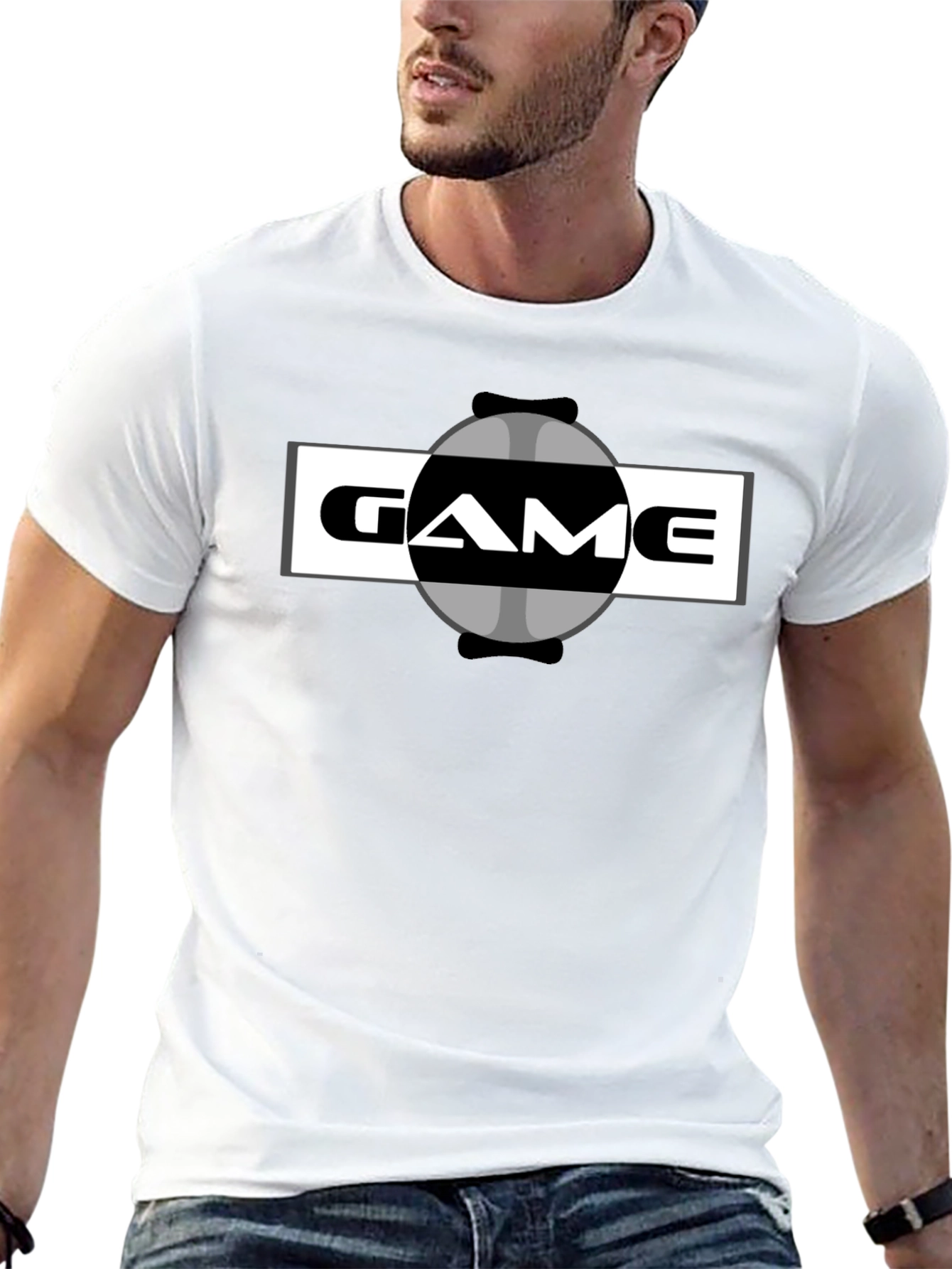 Retro Game Graphic T-Shirt - Black