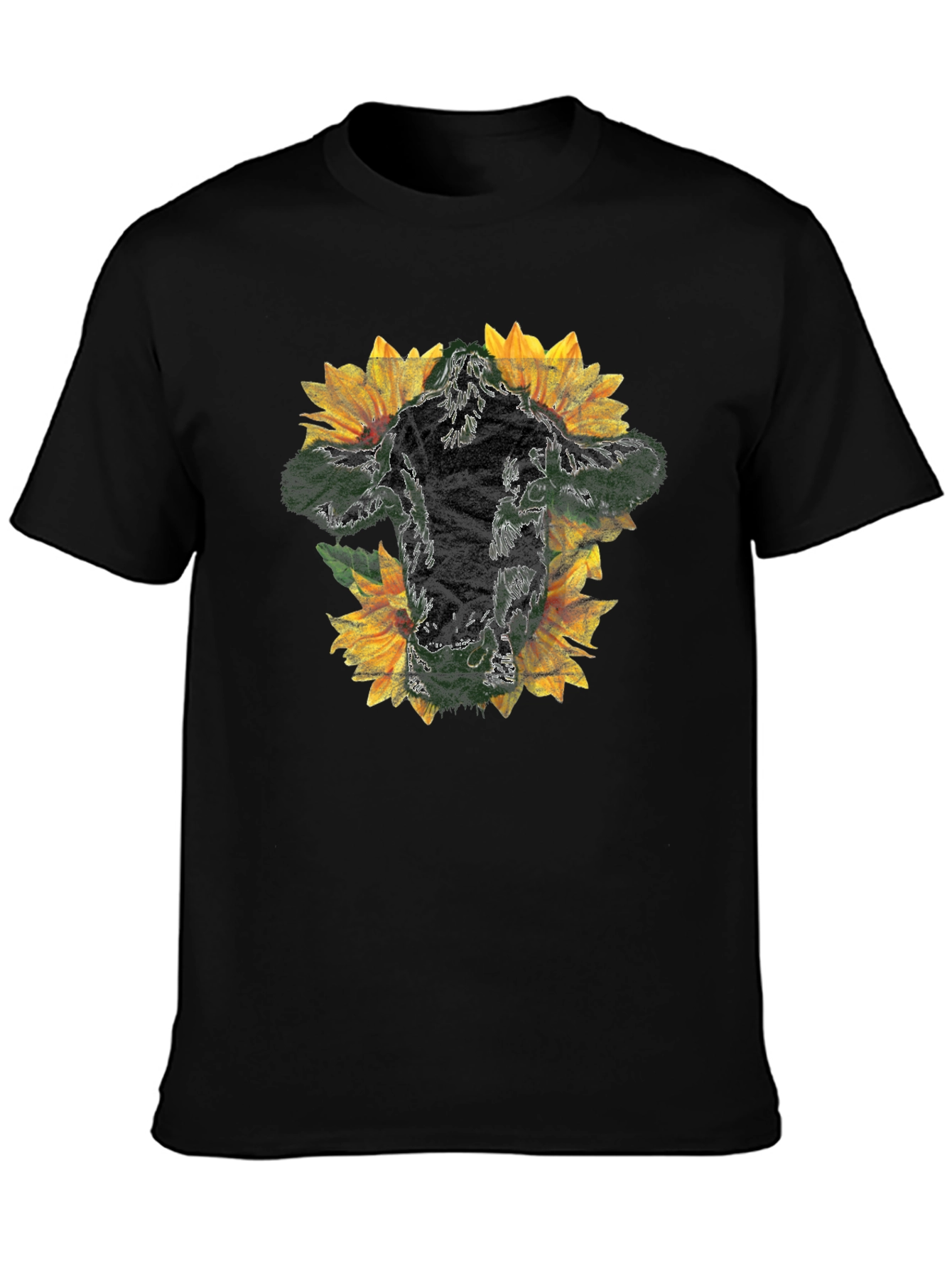 Sunflower Man Black Graphic Tee