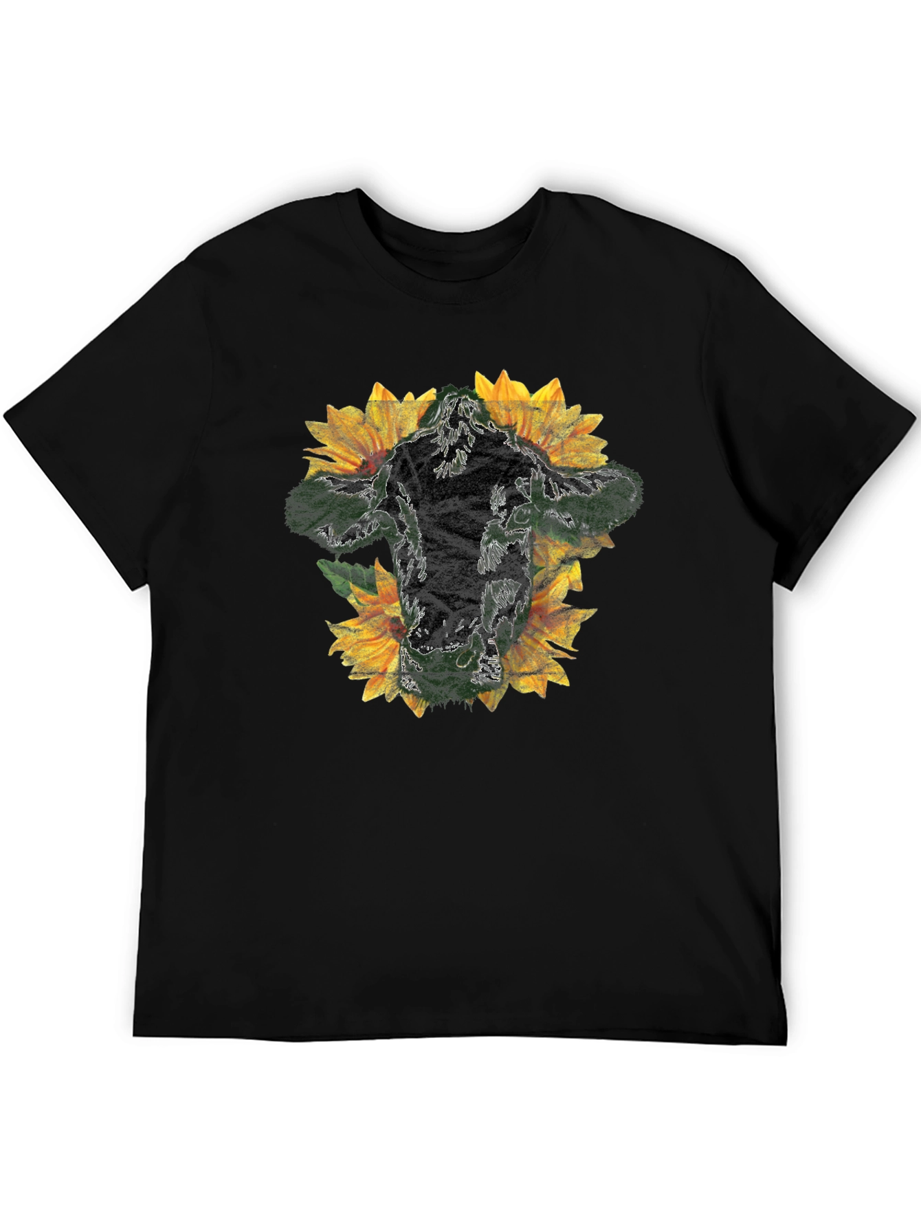 Sunflower Man Black Graphic Tee