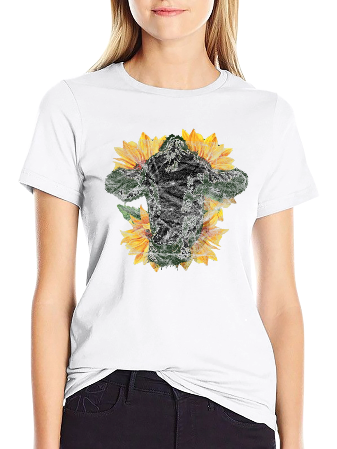 Sunflower Man Black Graphic Tee