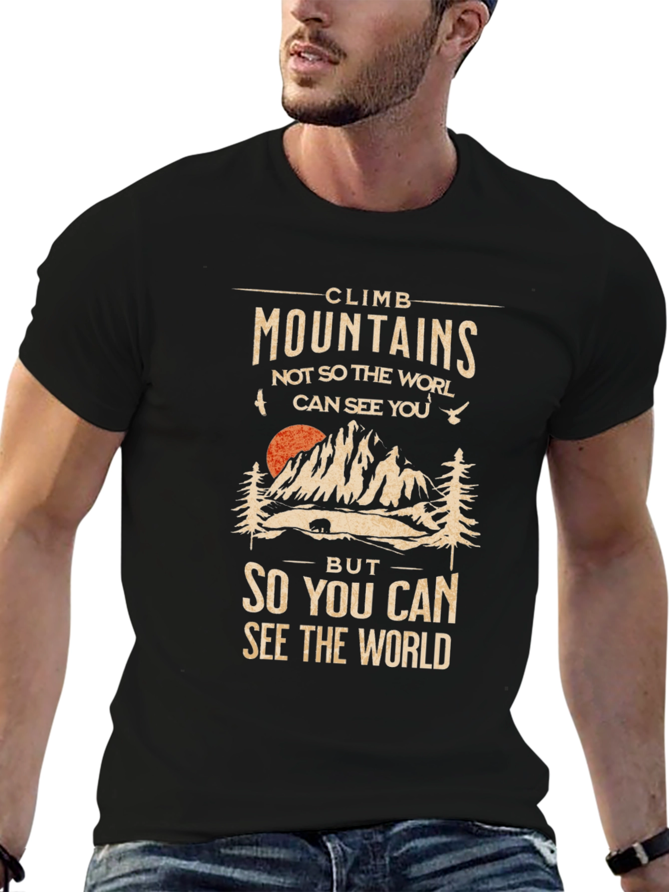 Climb Mountains Graphic T-Shirt